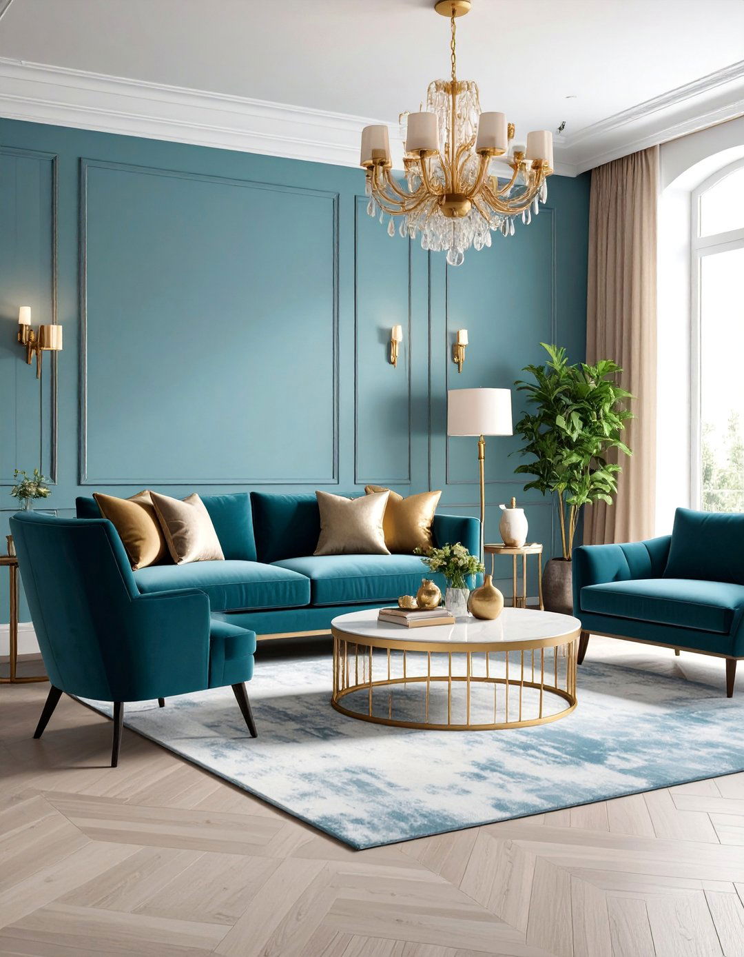 Soft Champagne Living Room Elegance - 25 Calming Paint Colors