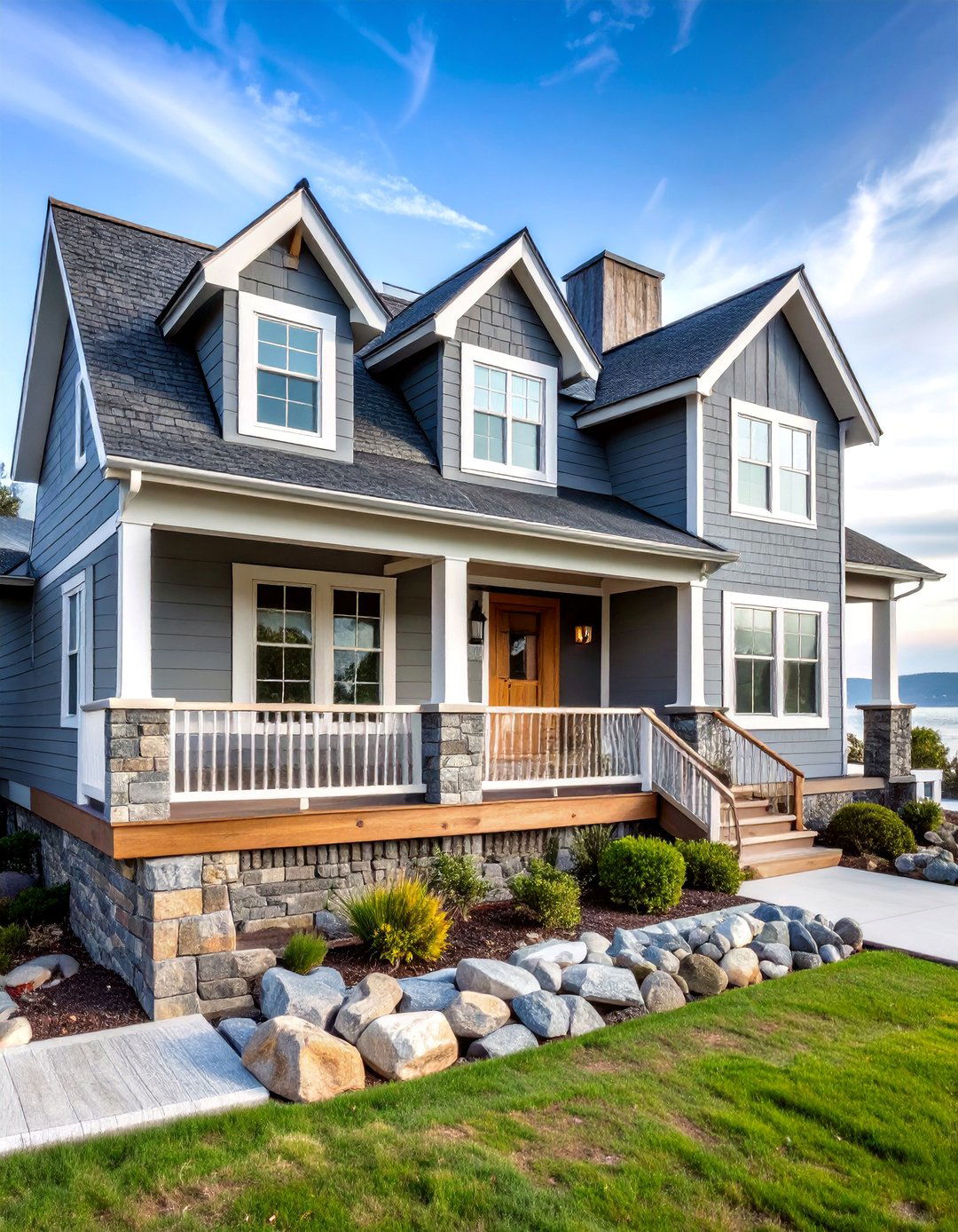 Soft Gray Coastal Contemporary Design - 25 Board and Batten Siding Colors