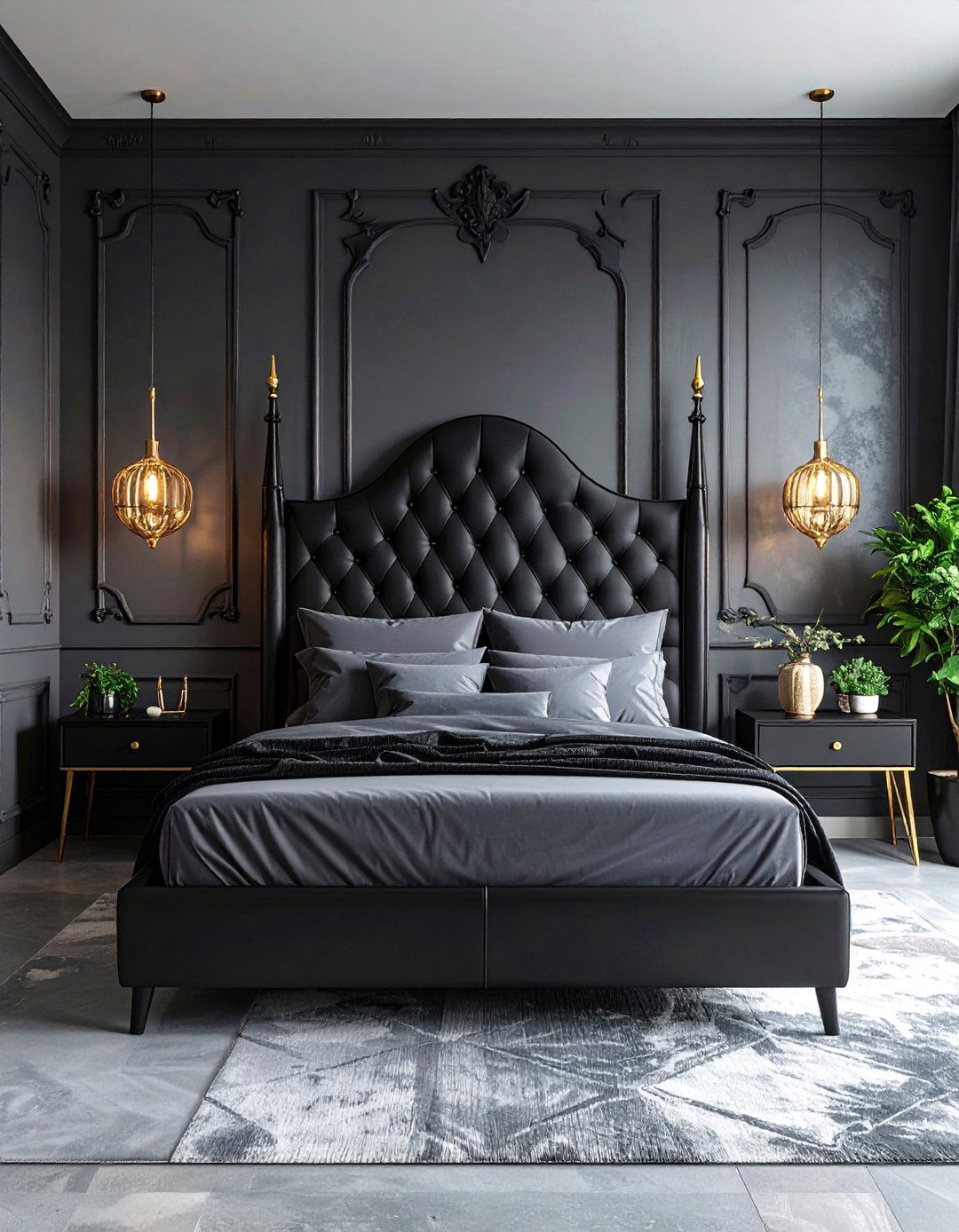 Soft Gray Gothic Modern Minimalist - 25 pastel goth bedroom ideas