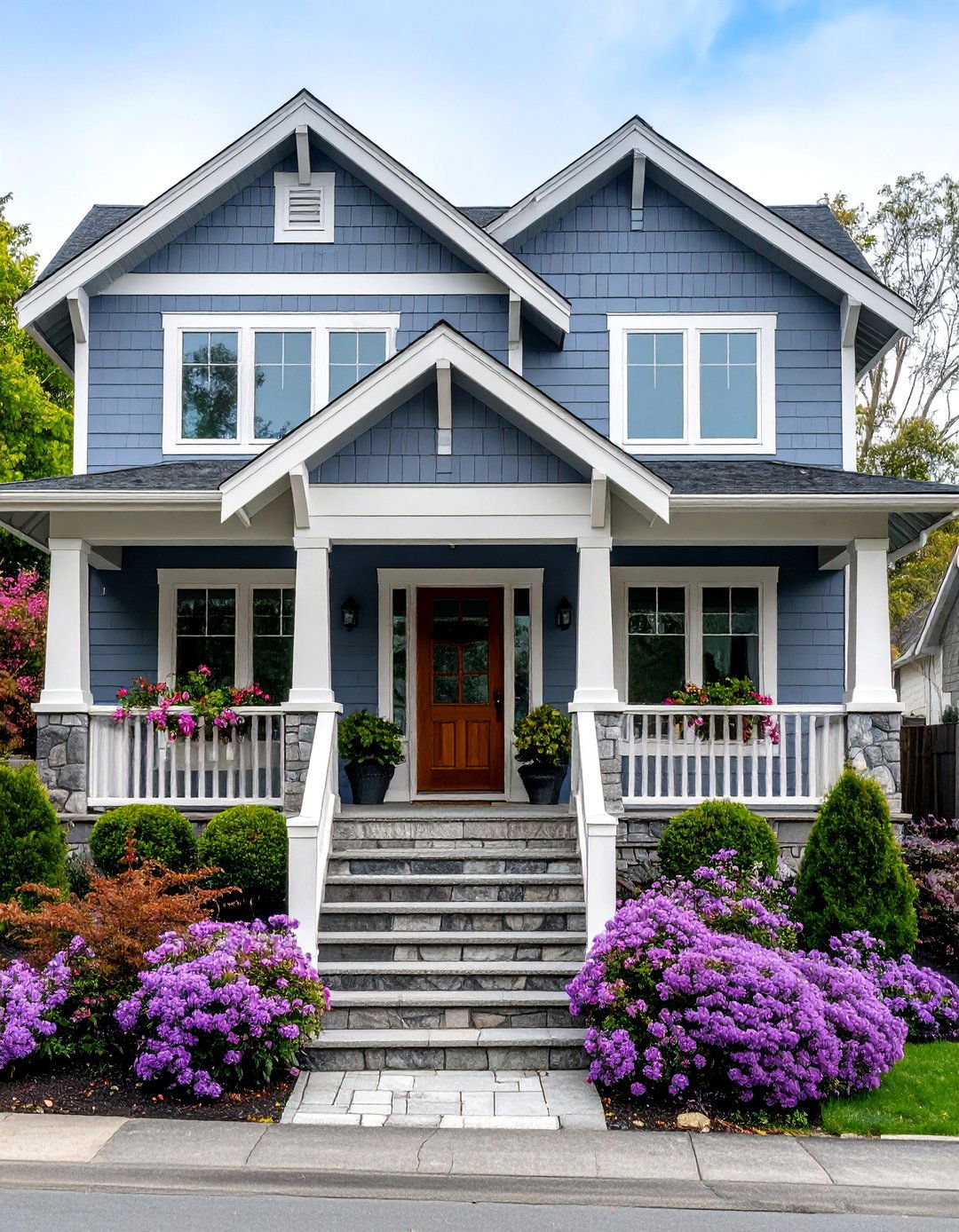 Soft Lavender Uniqueness - 25 Exterior House Colors & Inspiration