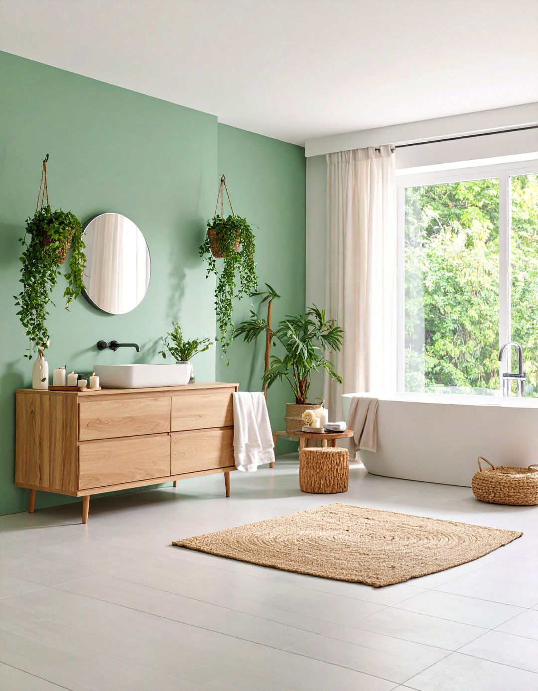 Soft Mint Green Accent Wall for Fresh Serenity - 25 Accent Wall Colors