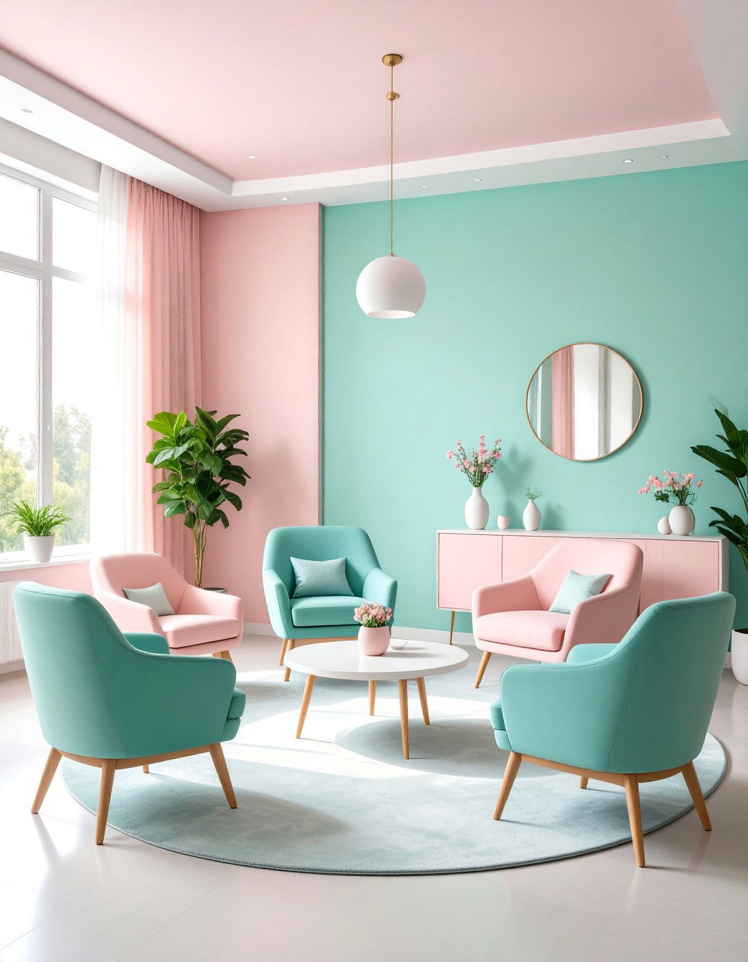 Soft Pastels Calming Space with Gentle Energy - 25 Therapist Office Decor Ideas