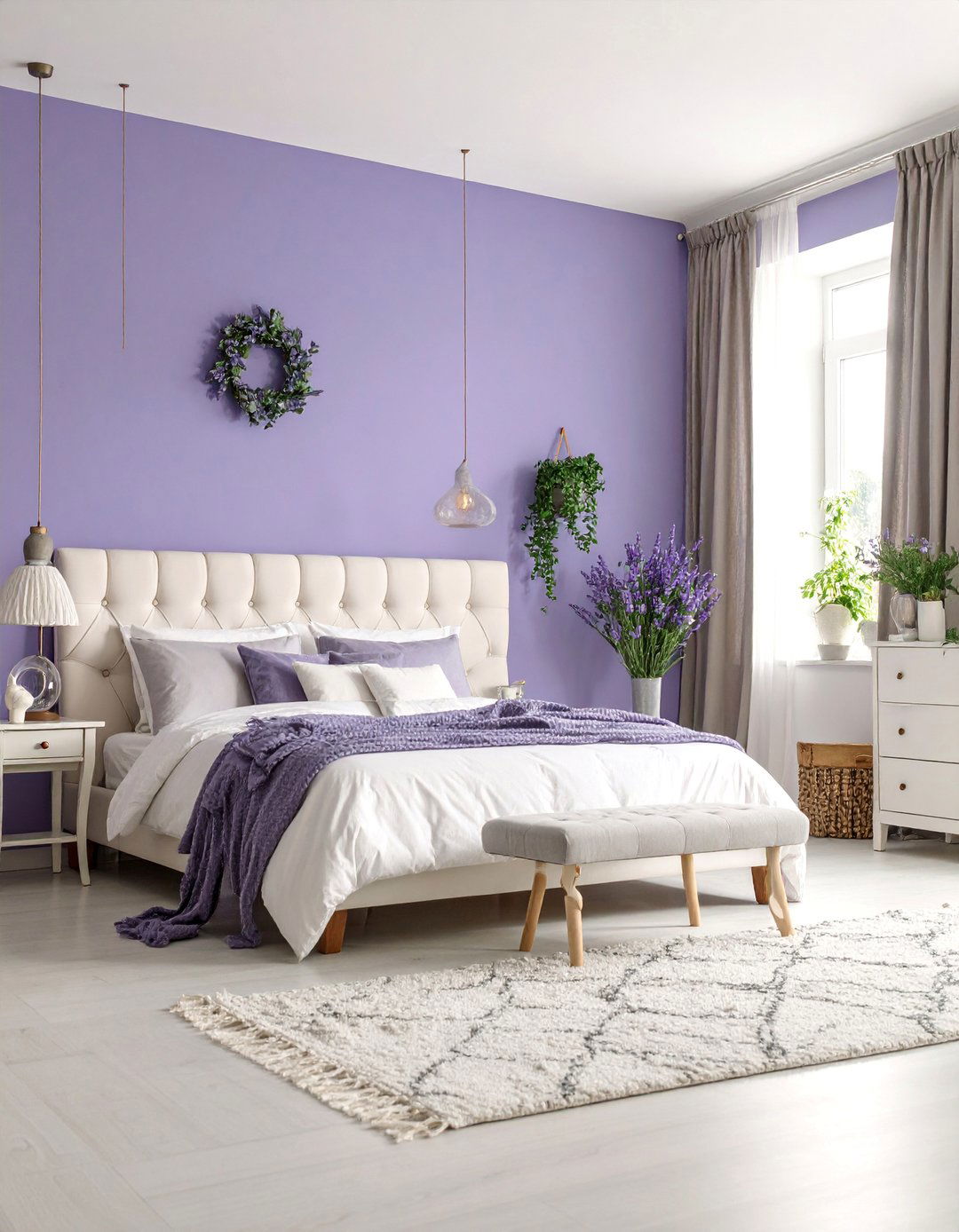 Soft Periwinkle Bedroom Dreams - 25 Calming Paint Colors