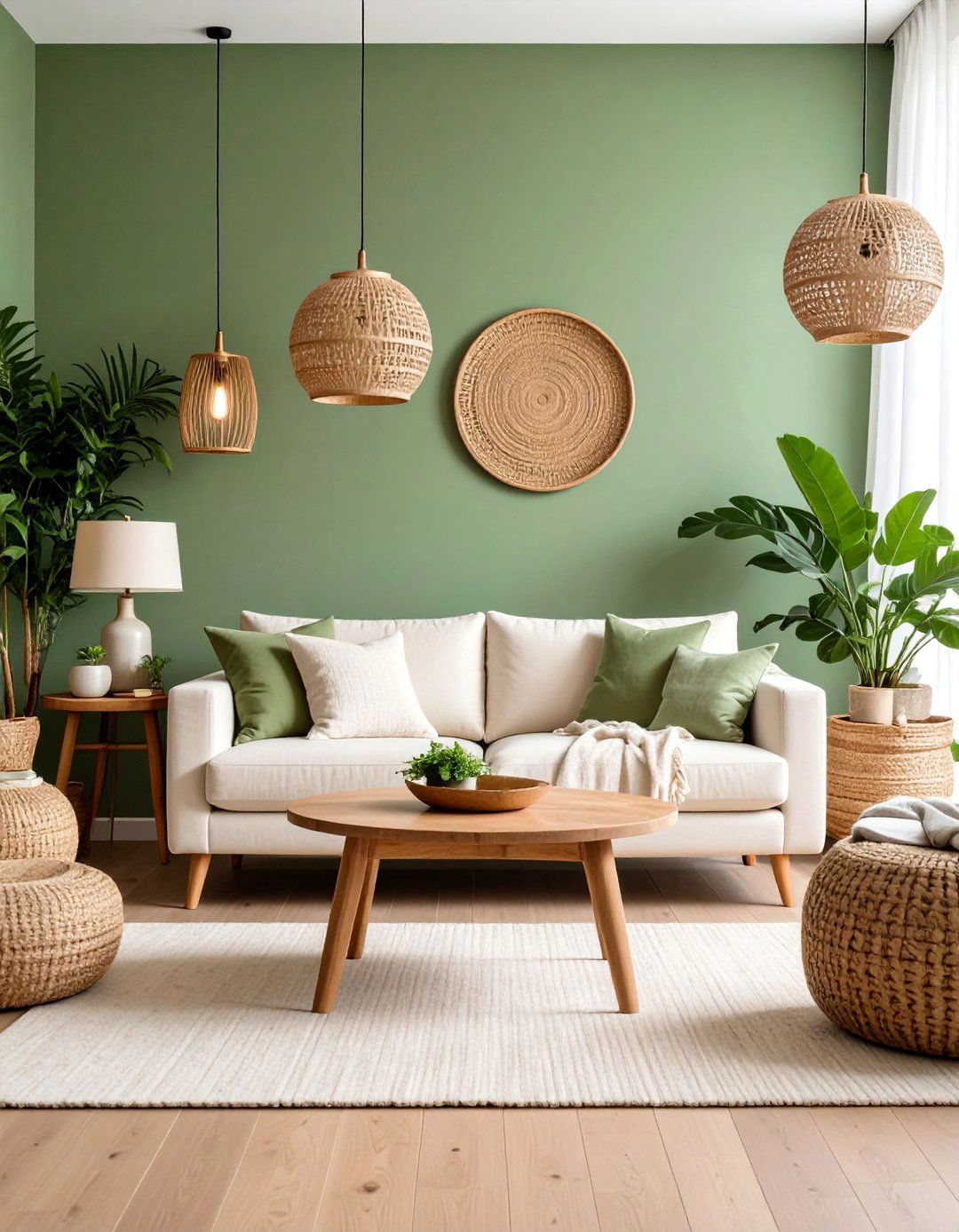 Soft Sage Green Living Room Design - 25 Calming Paint Colors