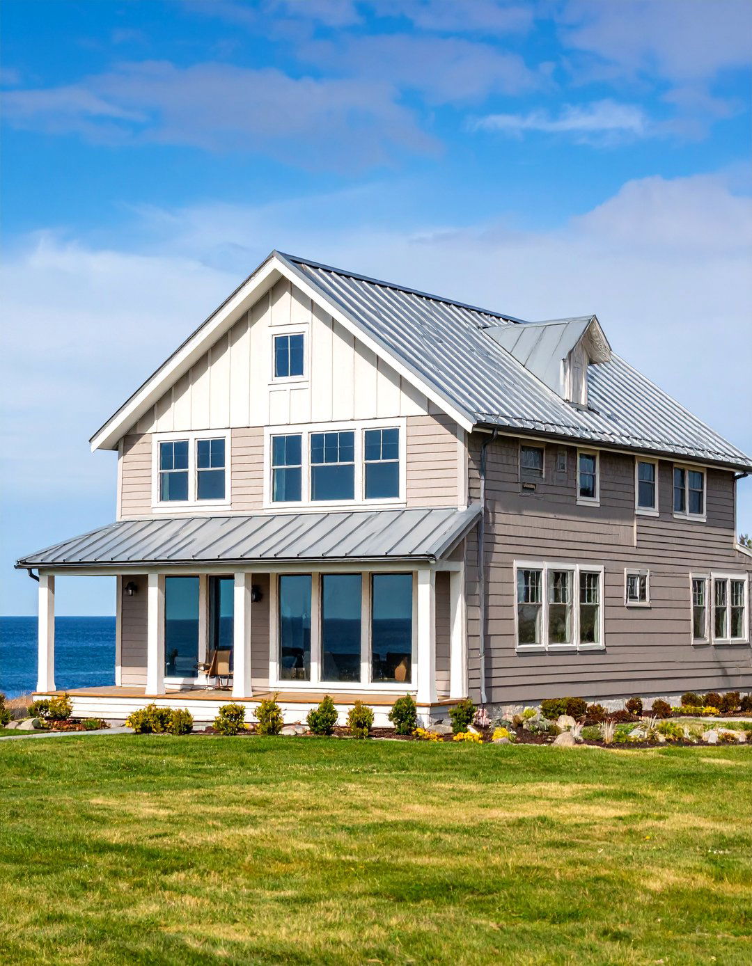 Soft Taupe Brown Coastal Contemporary - 25 Brown Exterior House Colors