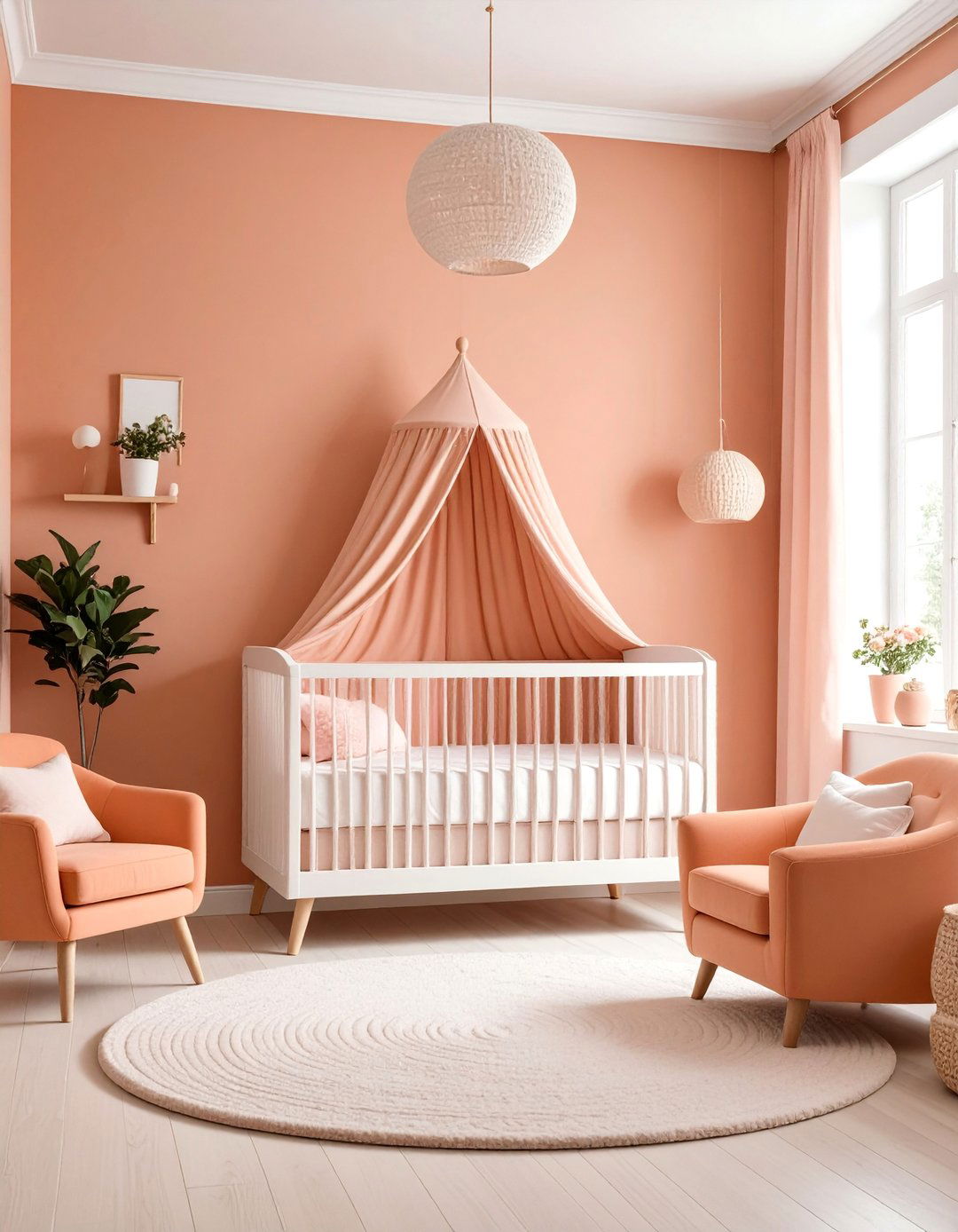 Soft Terracotta and Pink Nursery Haven - 25 Warm Color Palettes for Every Room in the House