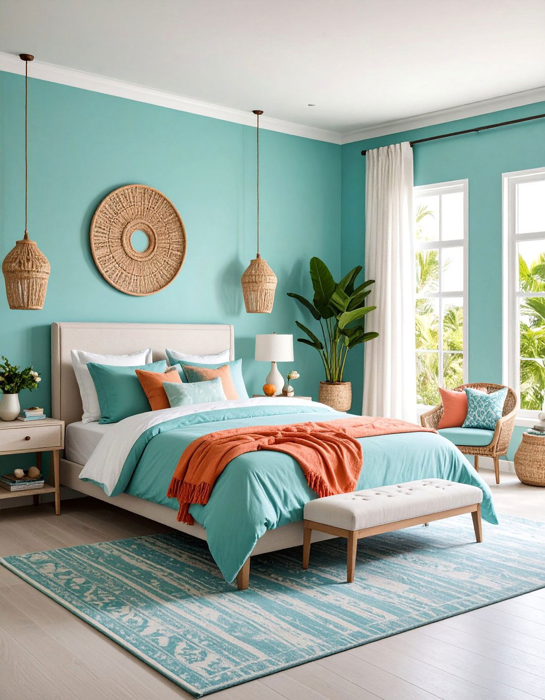Soft Turquoise Serene Escape - 25 Pastel Bedroom Ideas