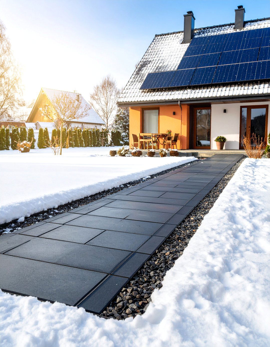 Solar Heated Asphalt Walkway - 25 Asphalt Walkway Ideas
