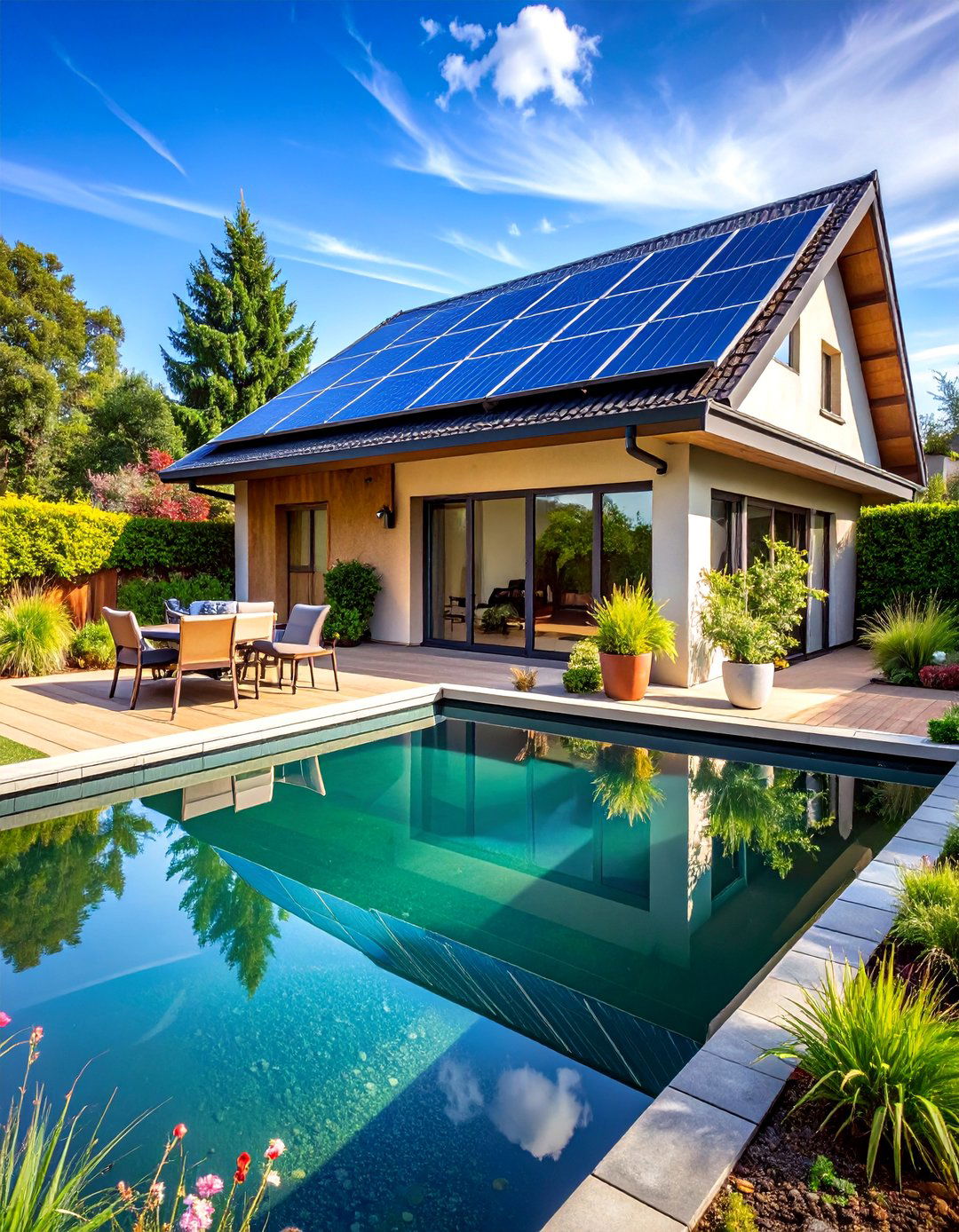 Solar Powered Backyard Pond - 25 Backyard Pond Ideas