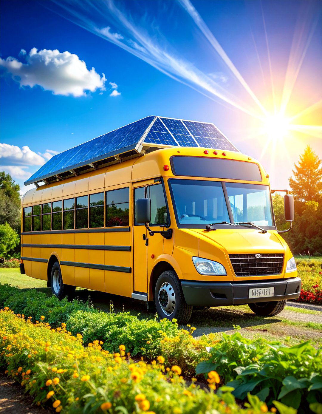 Solar Powered School Bus Greenhouse - 25 School Bus Greenhouse Ideas