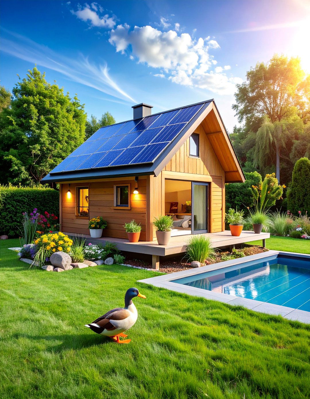 Solar Powered Smart Duck House - 25 Duck House Ideas