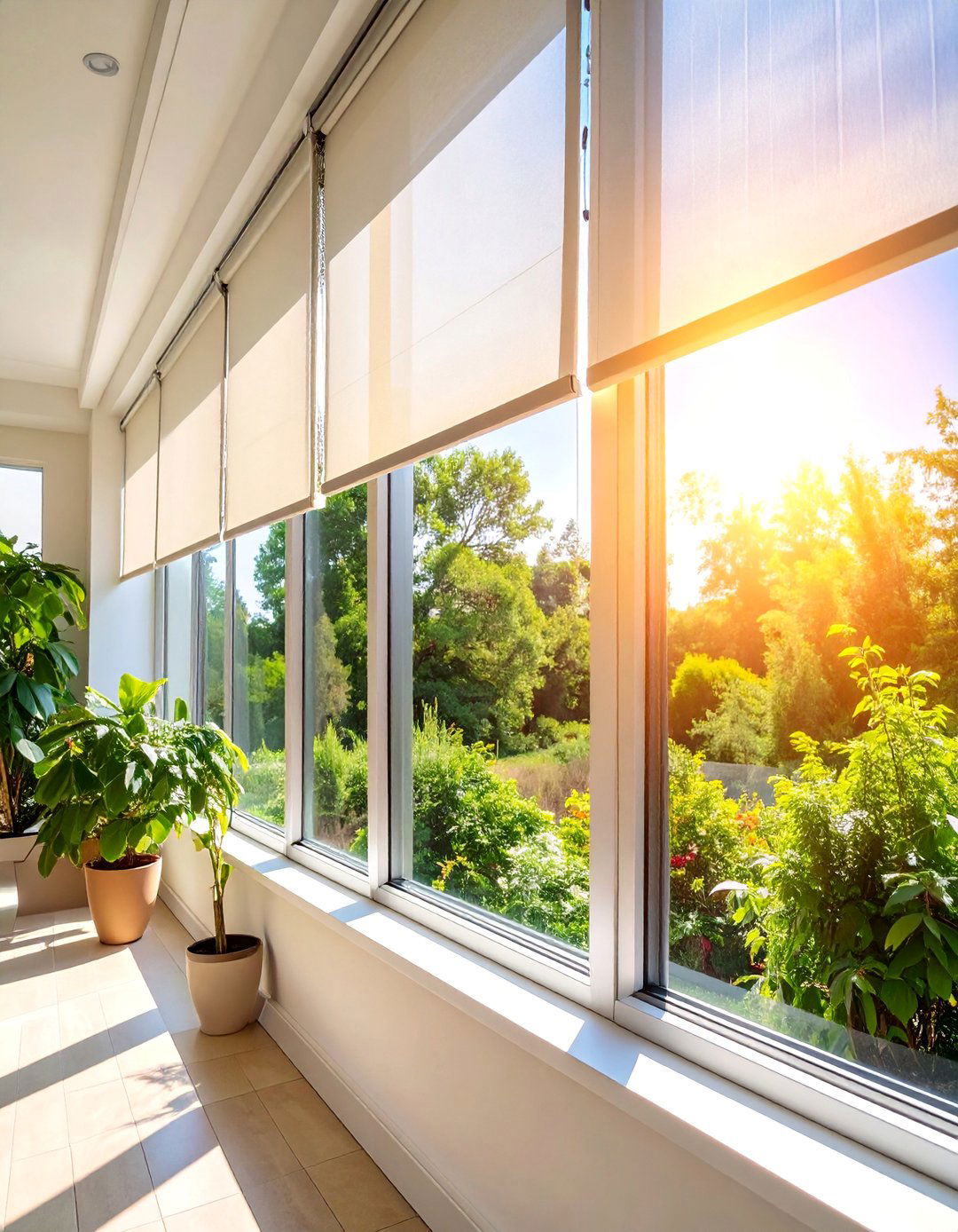 Solar Screen Roller Shades for UV Protection - 25 Window Treatments Ideas