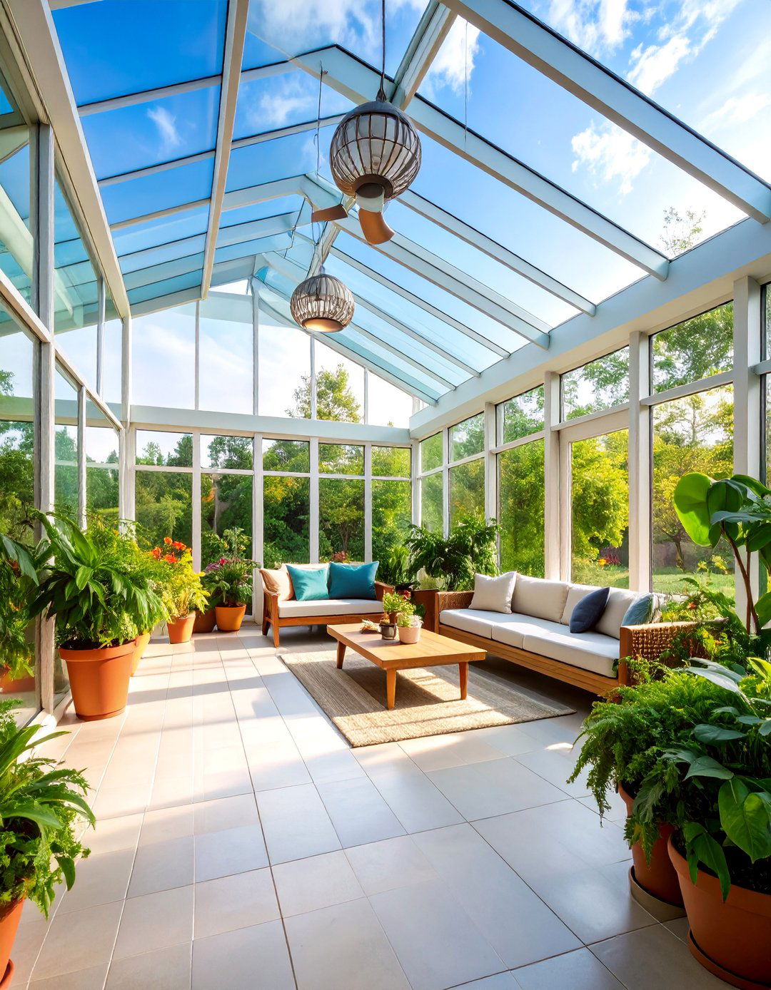 Solarium Style Porch Greenhouse - 25 Porch Greenhouse Ideas