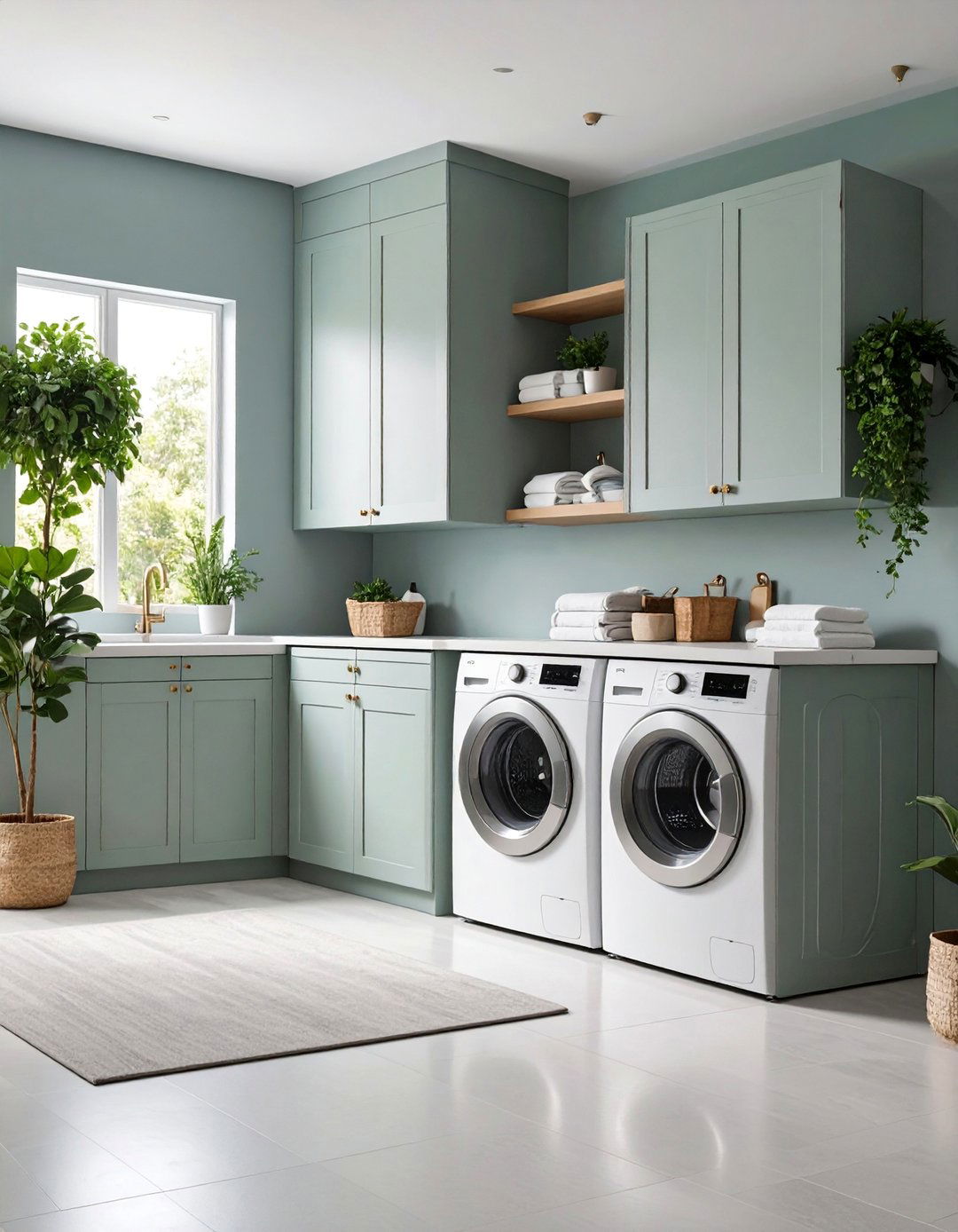 Sophisticated Greige Laundry Room Design - 25 Greige Interior Design Ideas