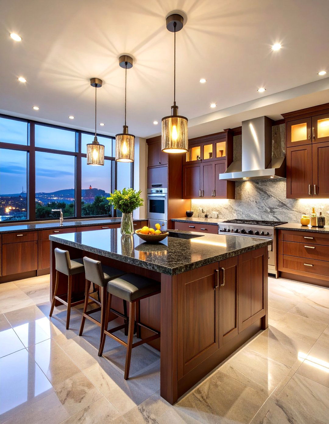 Sophisticated Penthouse Black Granite Kitchen - 25 Black Granite Countertops Kitchen Ideas