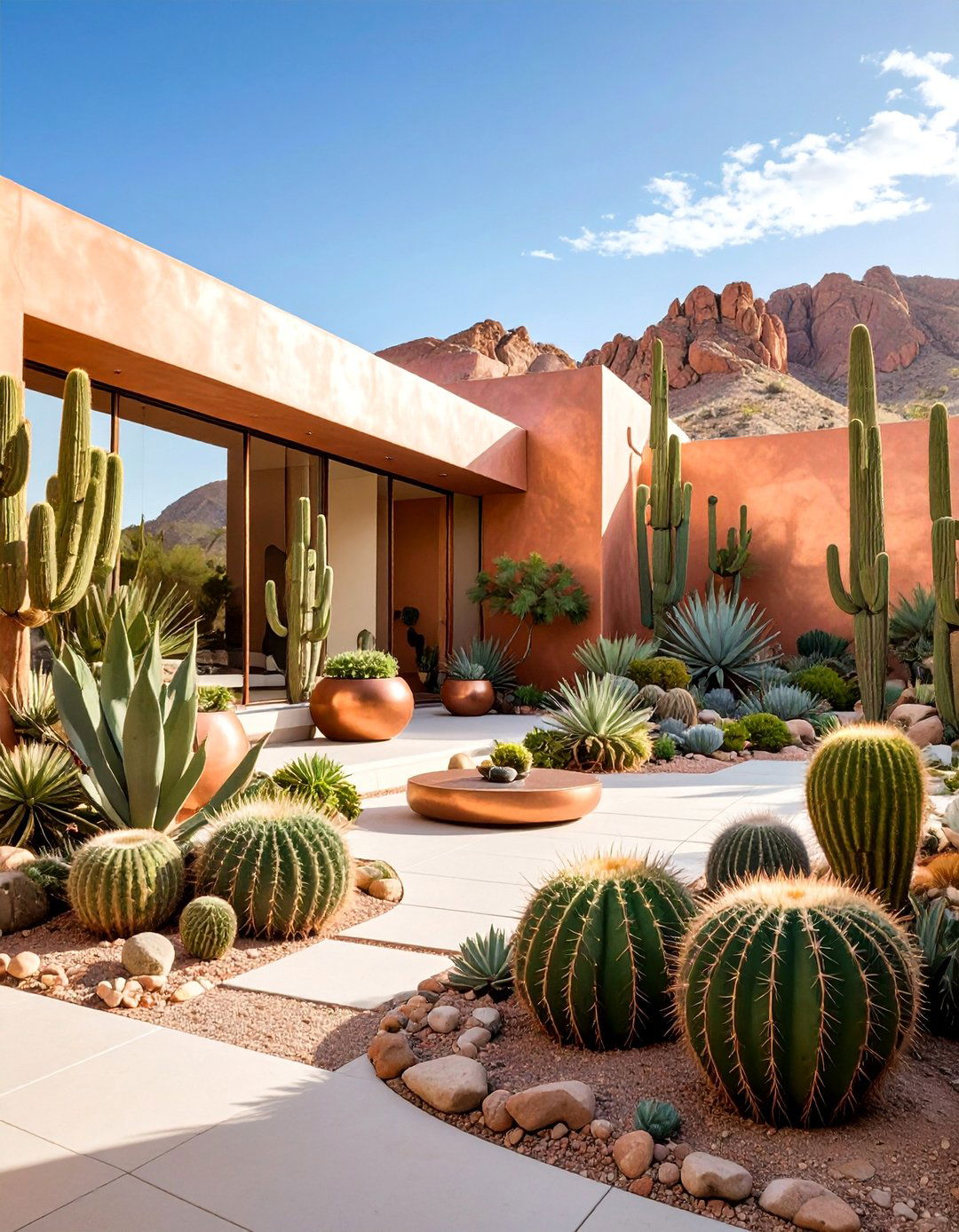 Southwest Desert Contemporary Style - 25 Pondless Waterfall Ideas