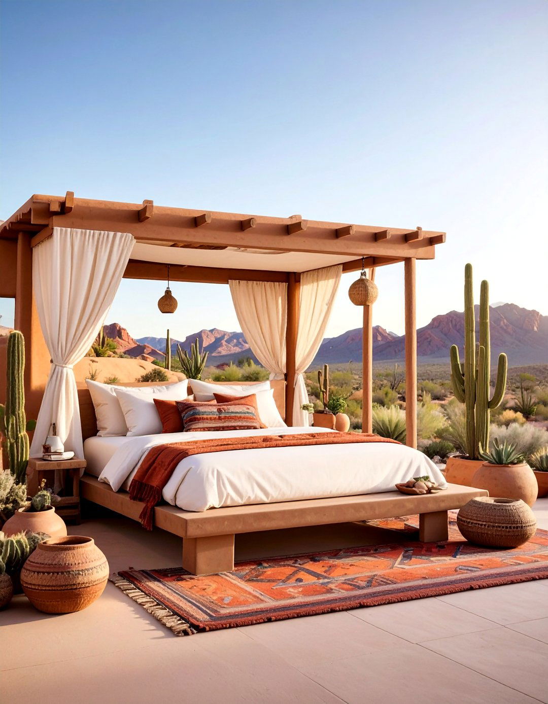 Southwestern Adobe Outdoor Bedroom - 25 Outdoor Bedroom Ideas