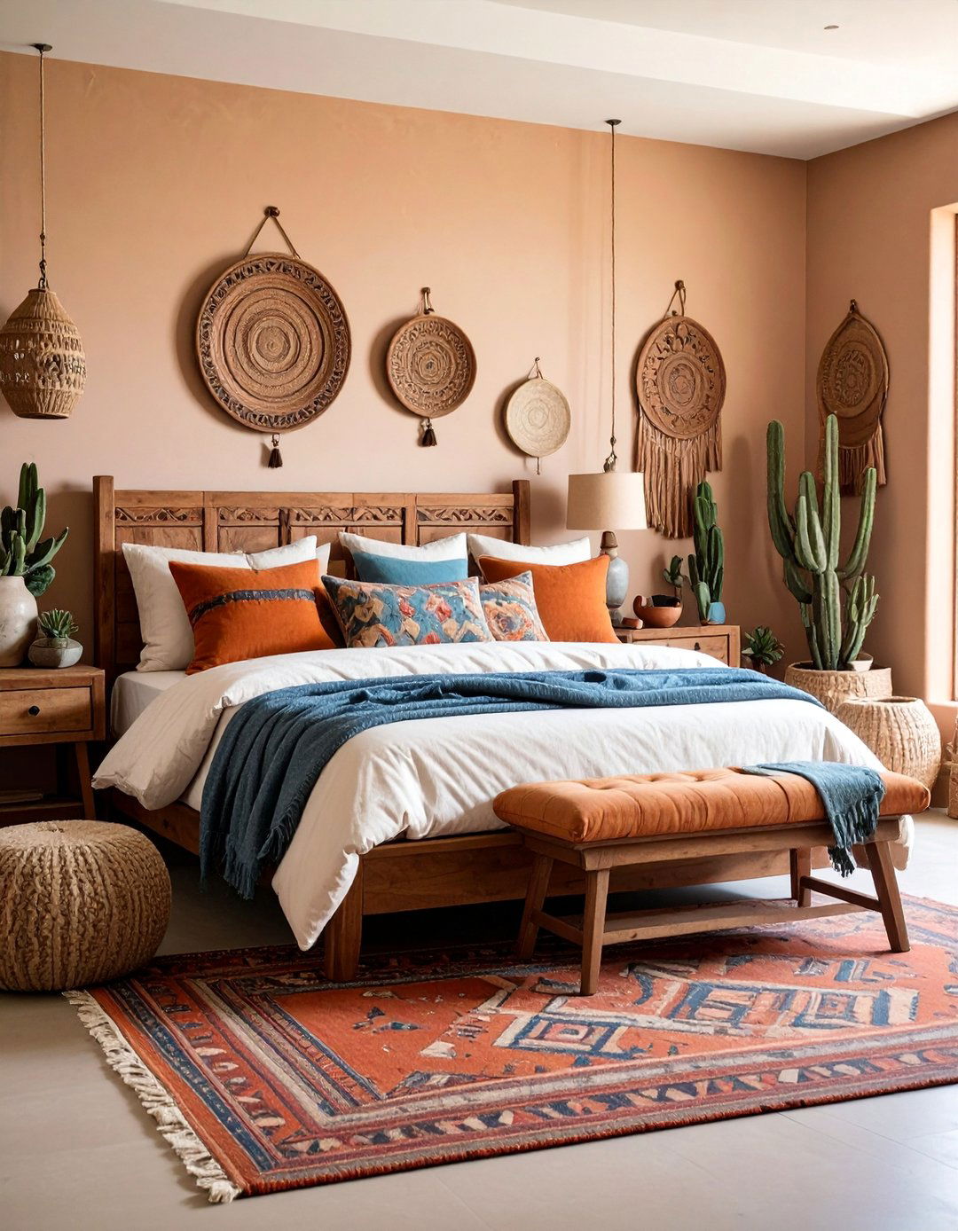 Southwestern Desert Brown Bedroom - 25 Brown Bedroom Ideas
