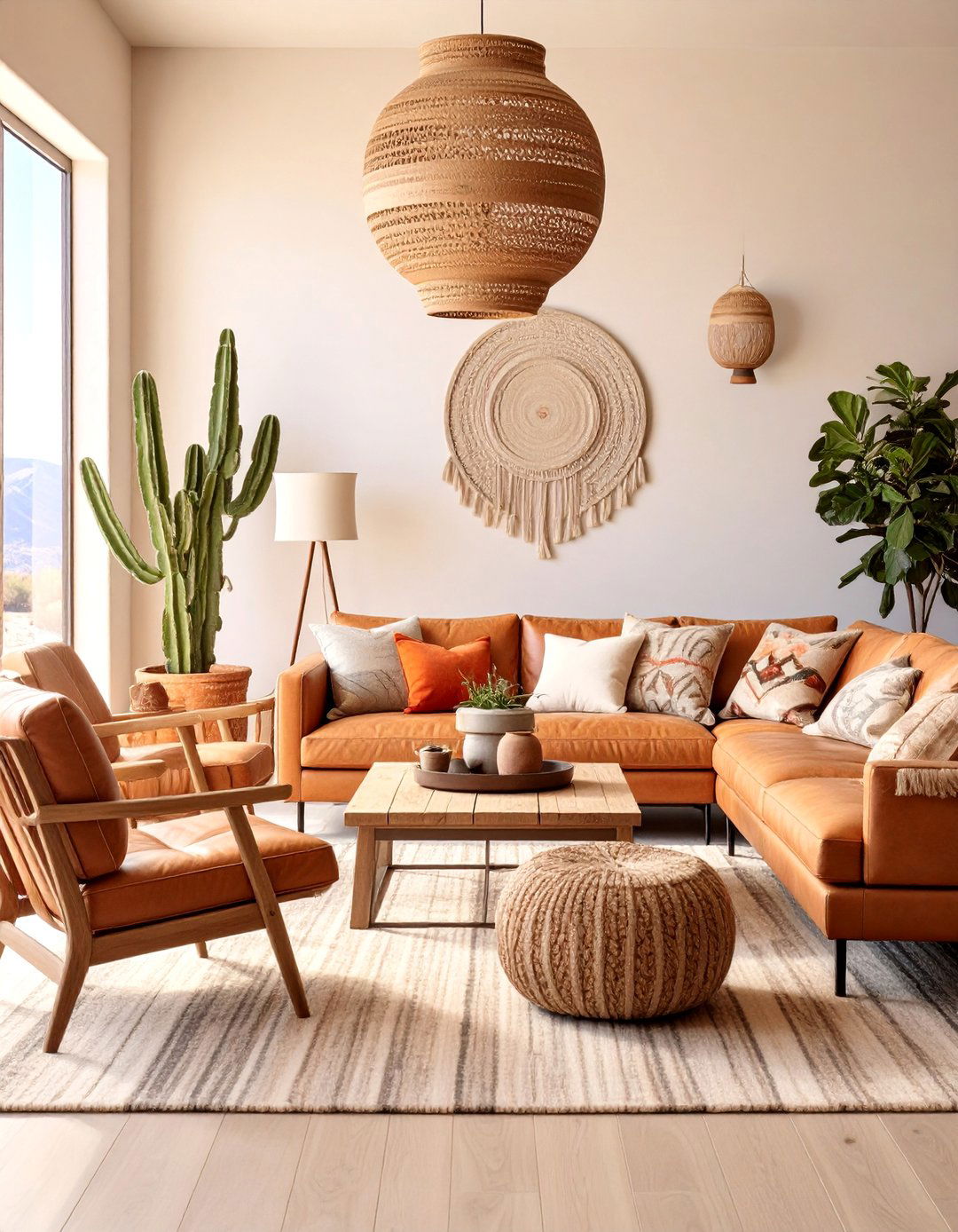 Southwestern Greige Adobe Style - 25 Greige Living Room Ideas