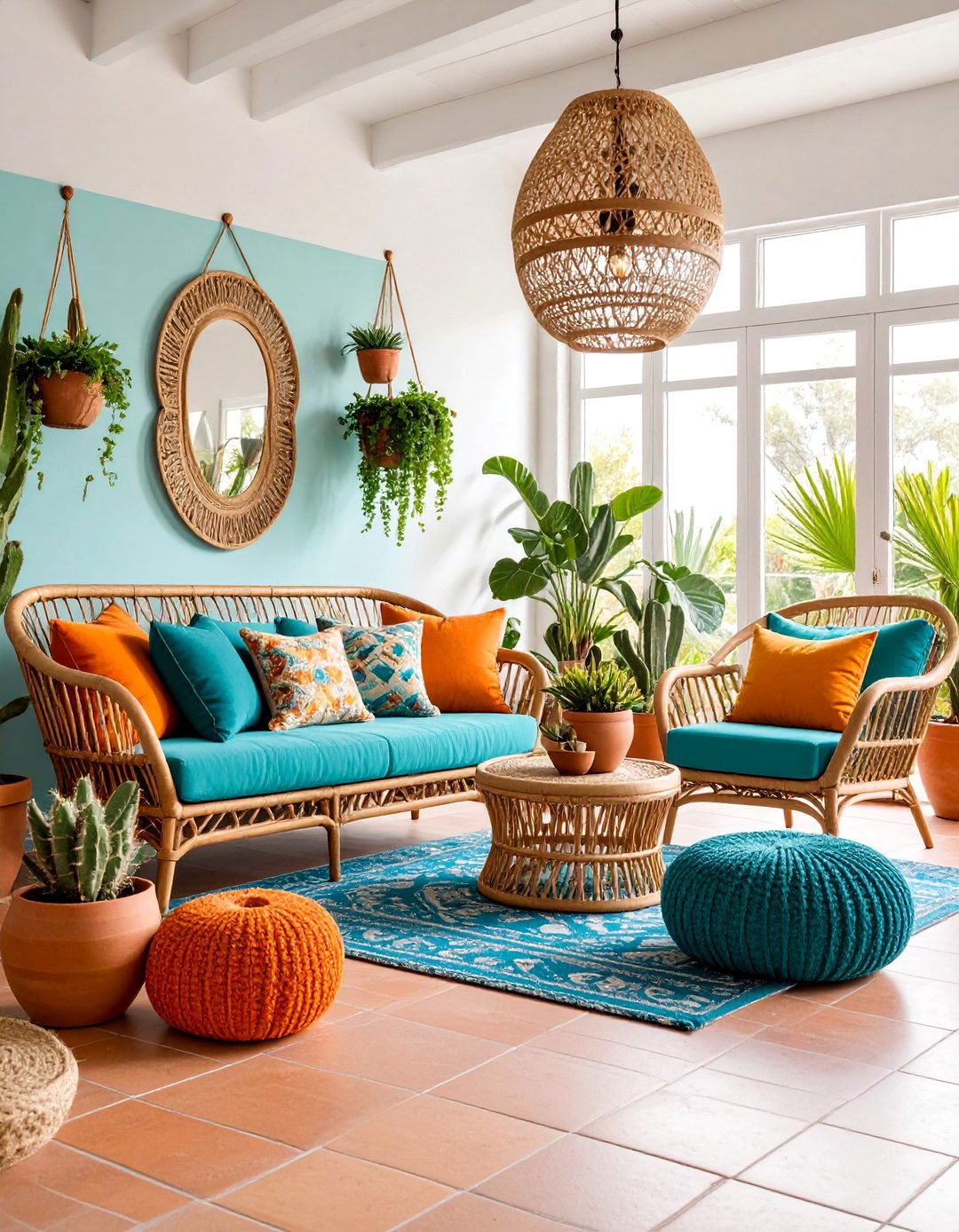 Southwestern Sunroom with Desert Plants - 25 Western Decor Ideas