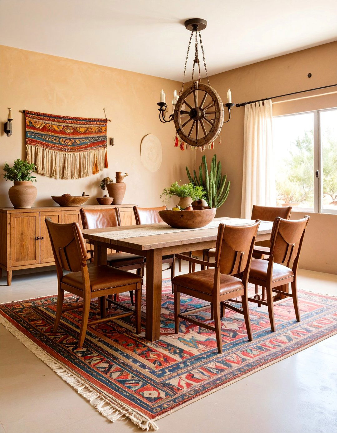 Southwestern s Dining Room with Terracotta Palette - 25 70s Dining Room Design Ideas