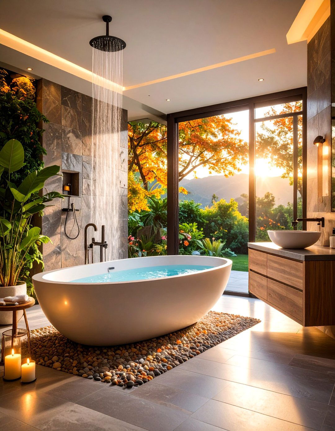Spa Inspired Master Bathroom with Luxury Features - 25 Room Decorating Ideas