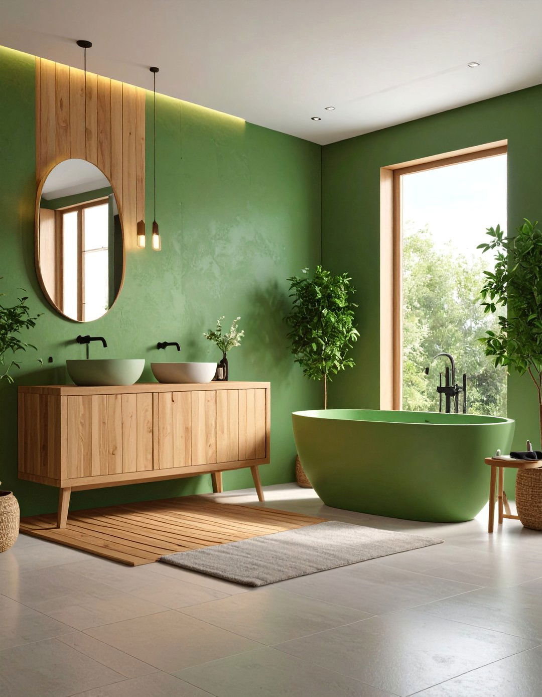 Spa Inspired Sage Green Bathroom - 25 Sage Green Bathroom Ideas