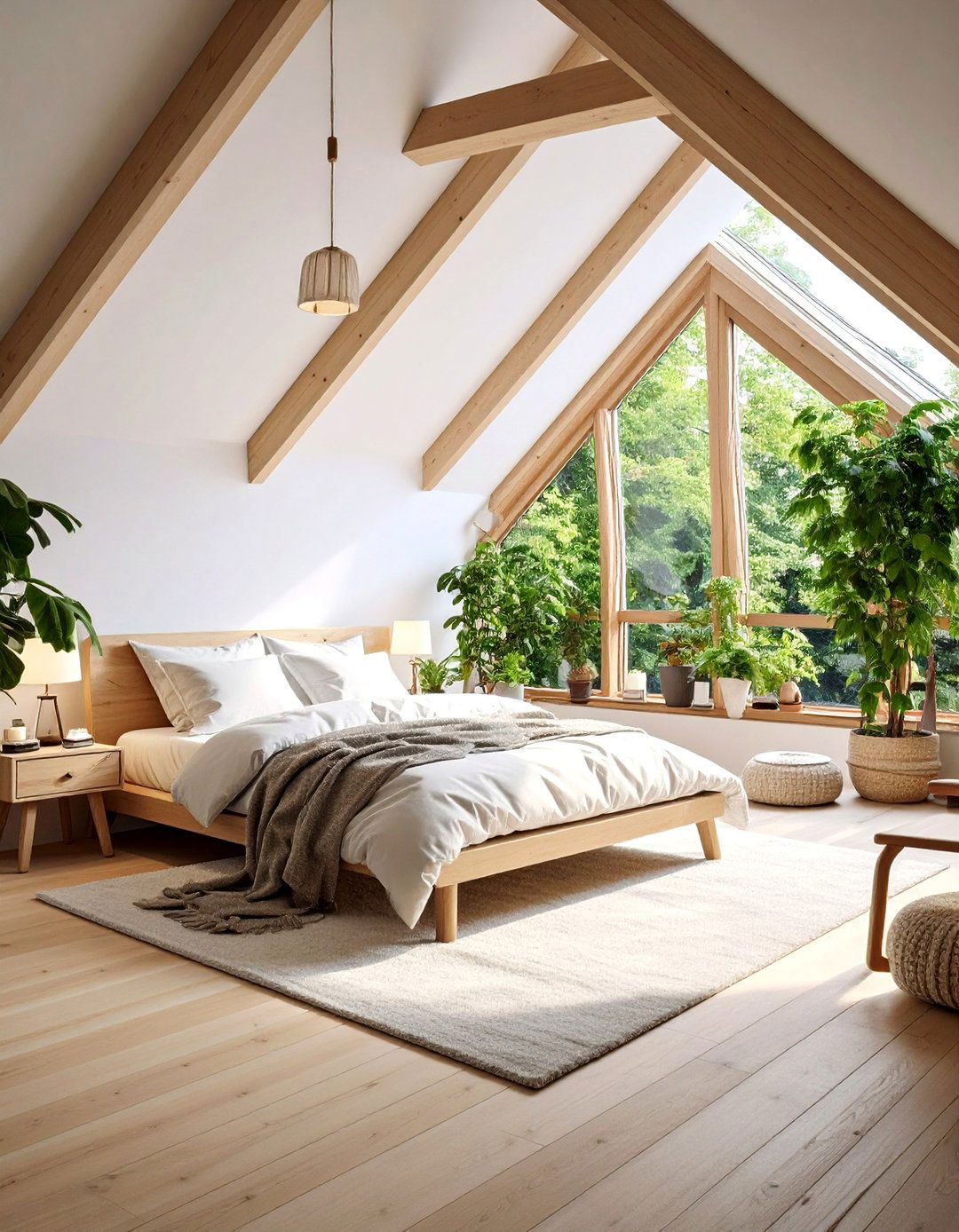 Spa Like Attic Bedroom with Wellness Focus - 25 Attic Bedroom Ideas
