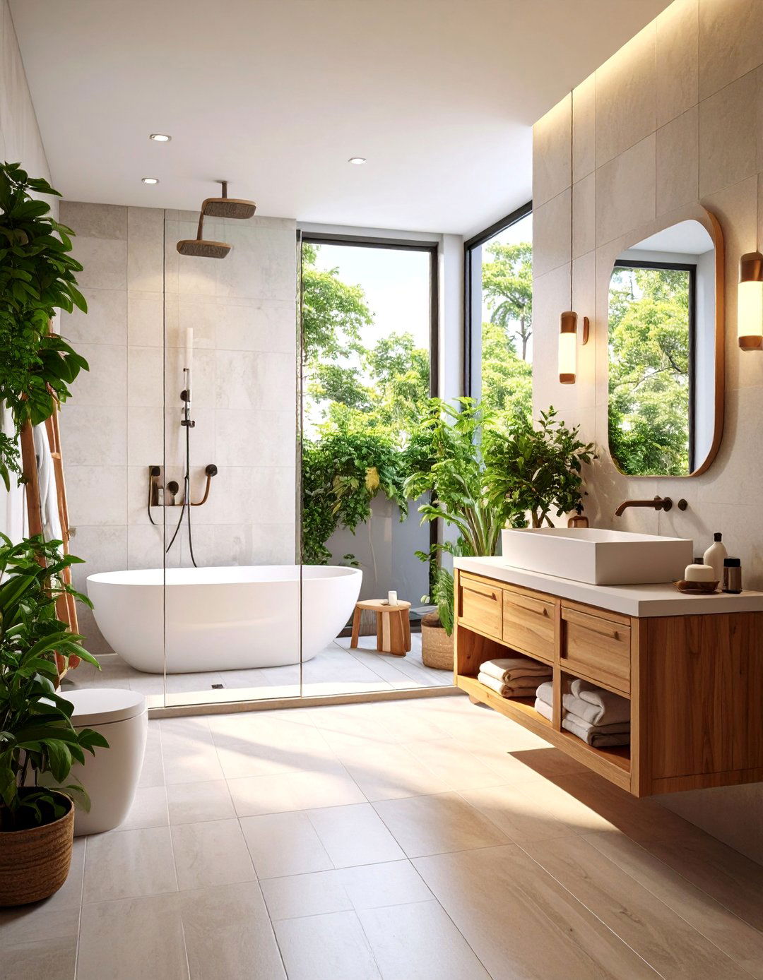 Space Saving Apartment Bathroom with Sliding Door Solutions - 25 Apartment Bathroom Ideas