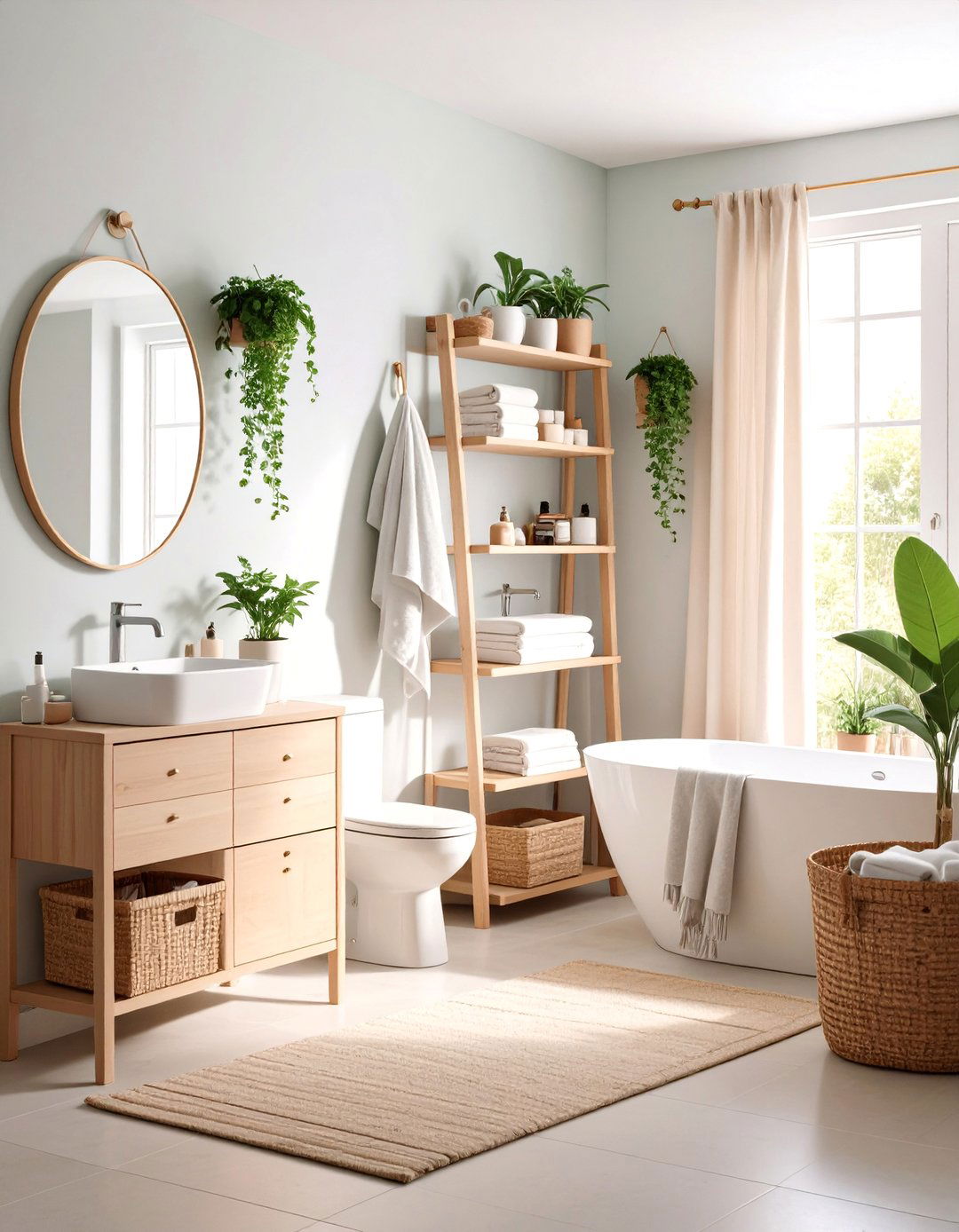 Space Saving Dorm Bathroom with Over Toilet Storage - 25 Dorm Bathroom Ideas