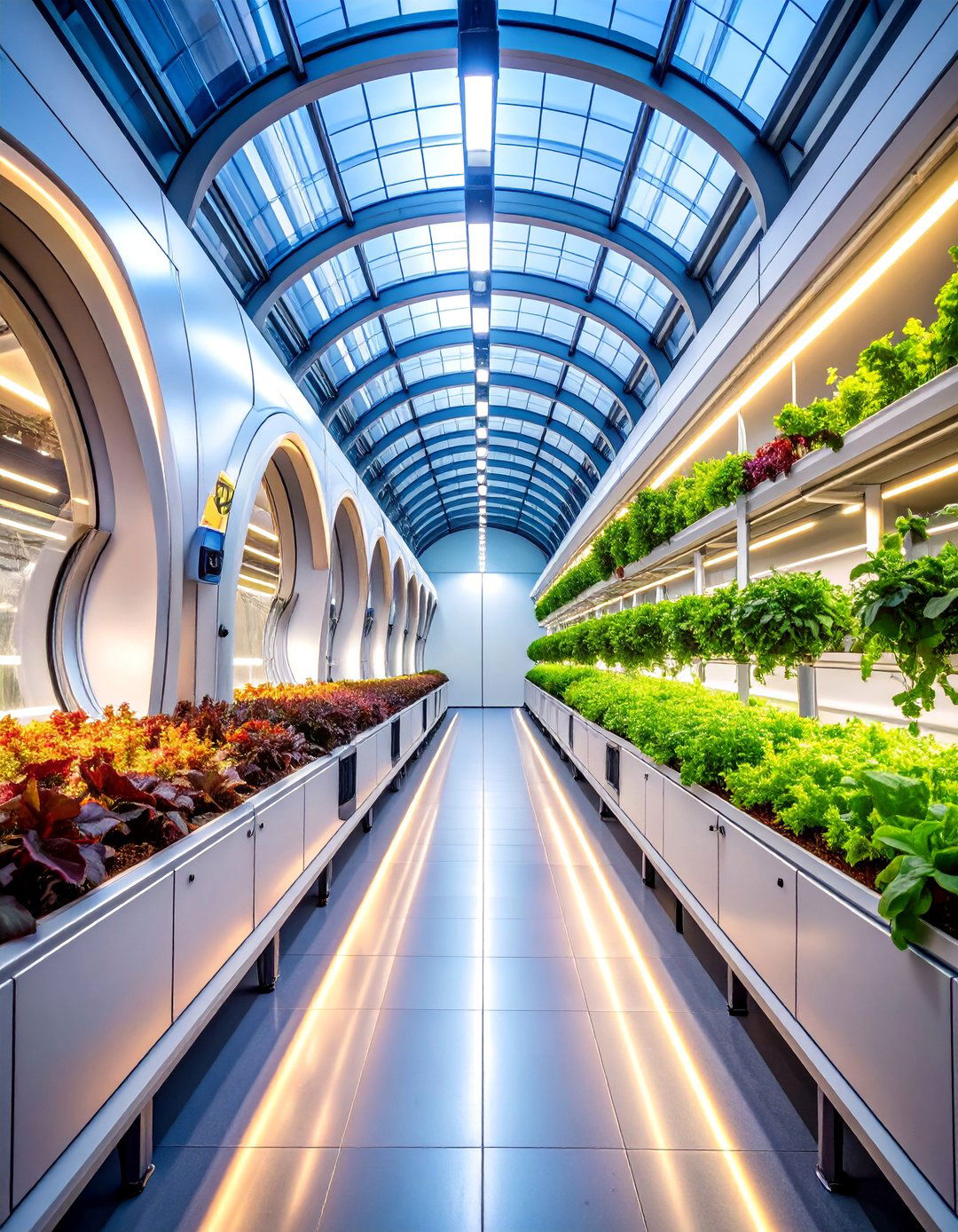 Space Station Hydroponic Greenhouse - 25 Fantasy Greenhouse Ideas