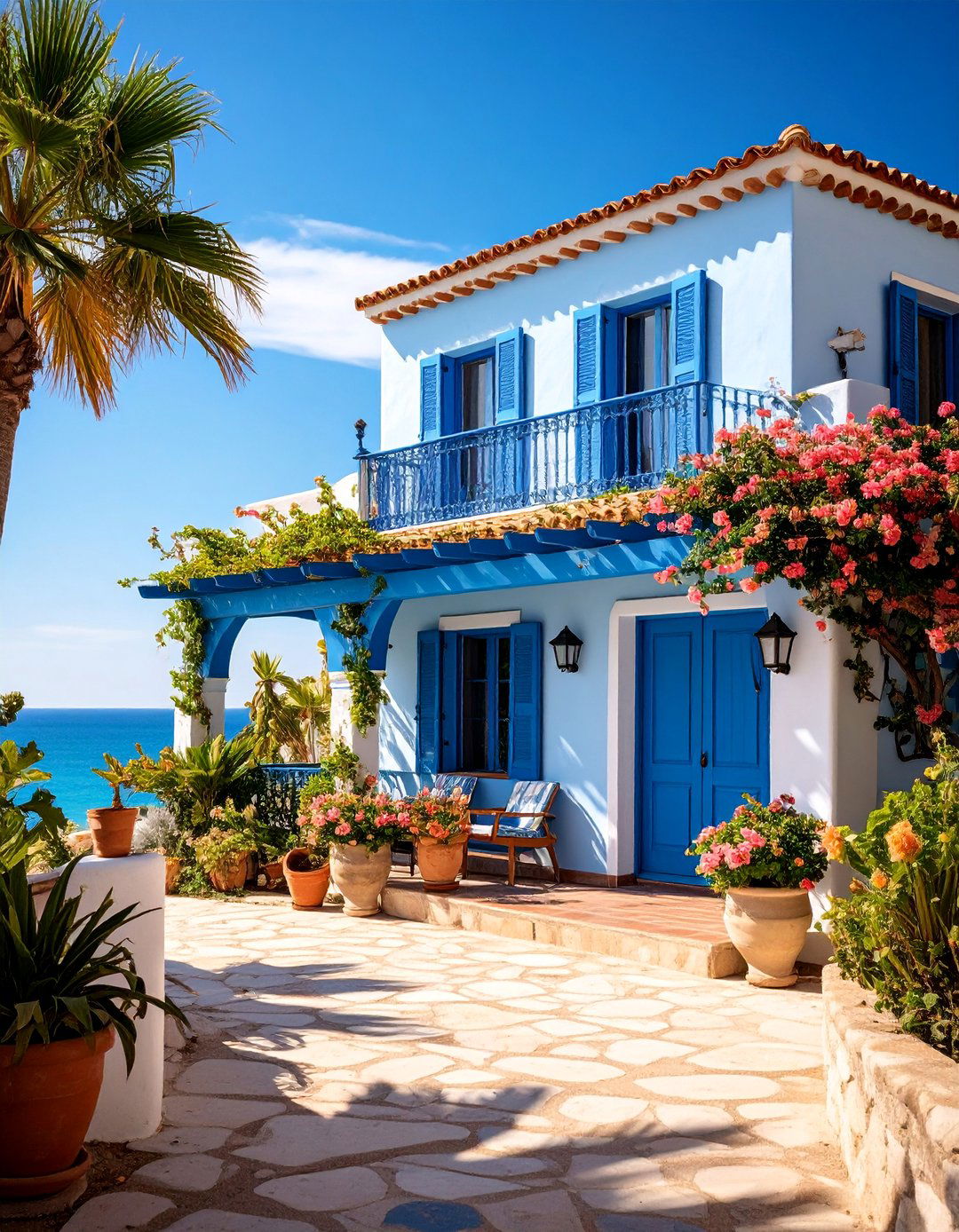 Spanish Bungalow with Coastal Color Palette - 25 spanish bungalow exterior ideas