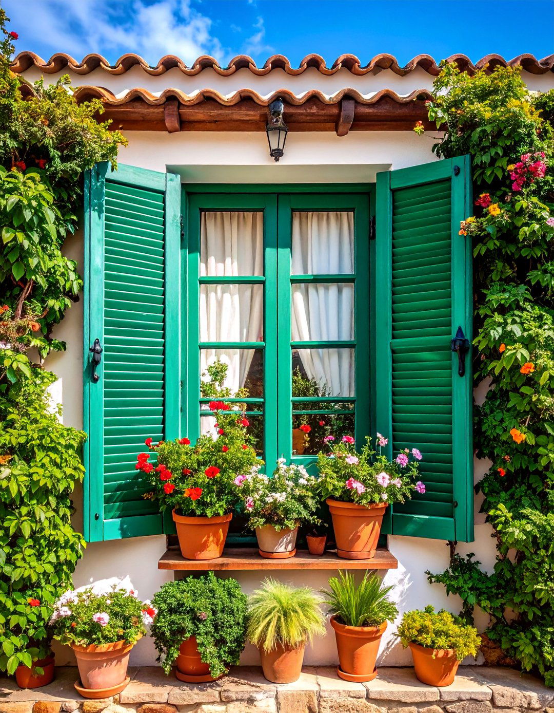 Spanish Bungalow with Decorative Shutters - 25 spanish bungalow exterior ideas