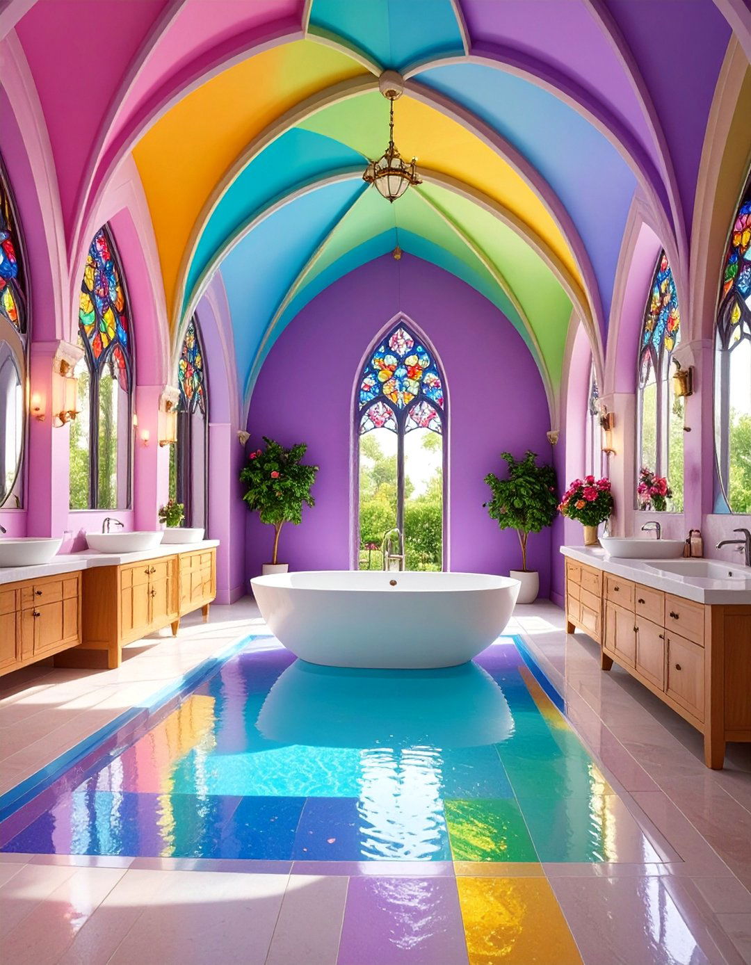 Spanish Cathedral Inspired Bathroom - 25 Spanish Style Bathroom Ideas
