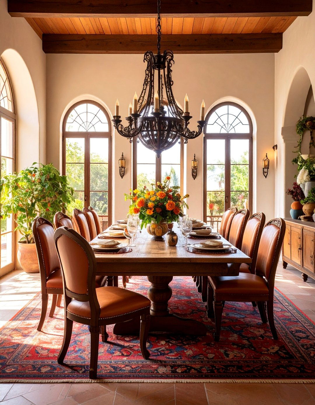 Spanish Colonial Dining Room - 25 Mediterranean Interior Design Ideas