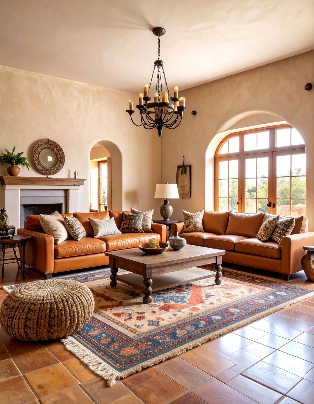 Spanish Colonial Mission Style Living Room - 25 Colonial Living Room Ideas