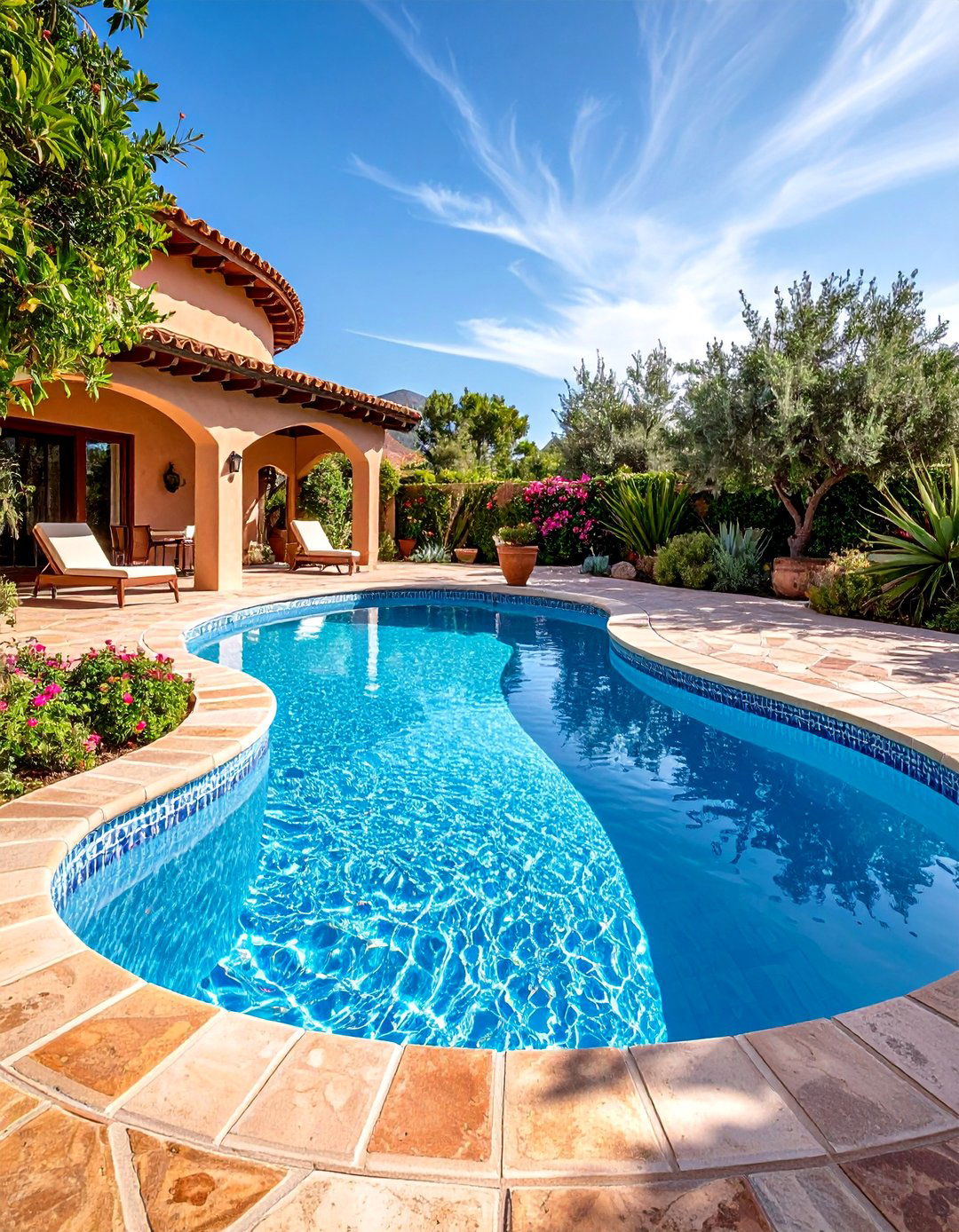 Spanish Mediterranean Swimming Pool Design - 25 Spanish Mediterranean House Ideas