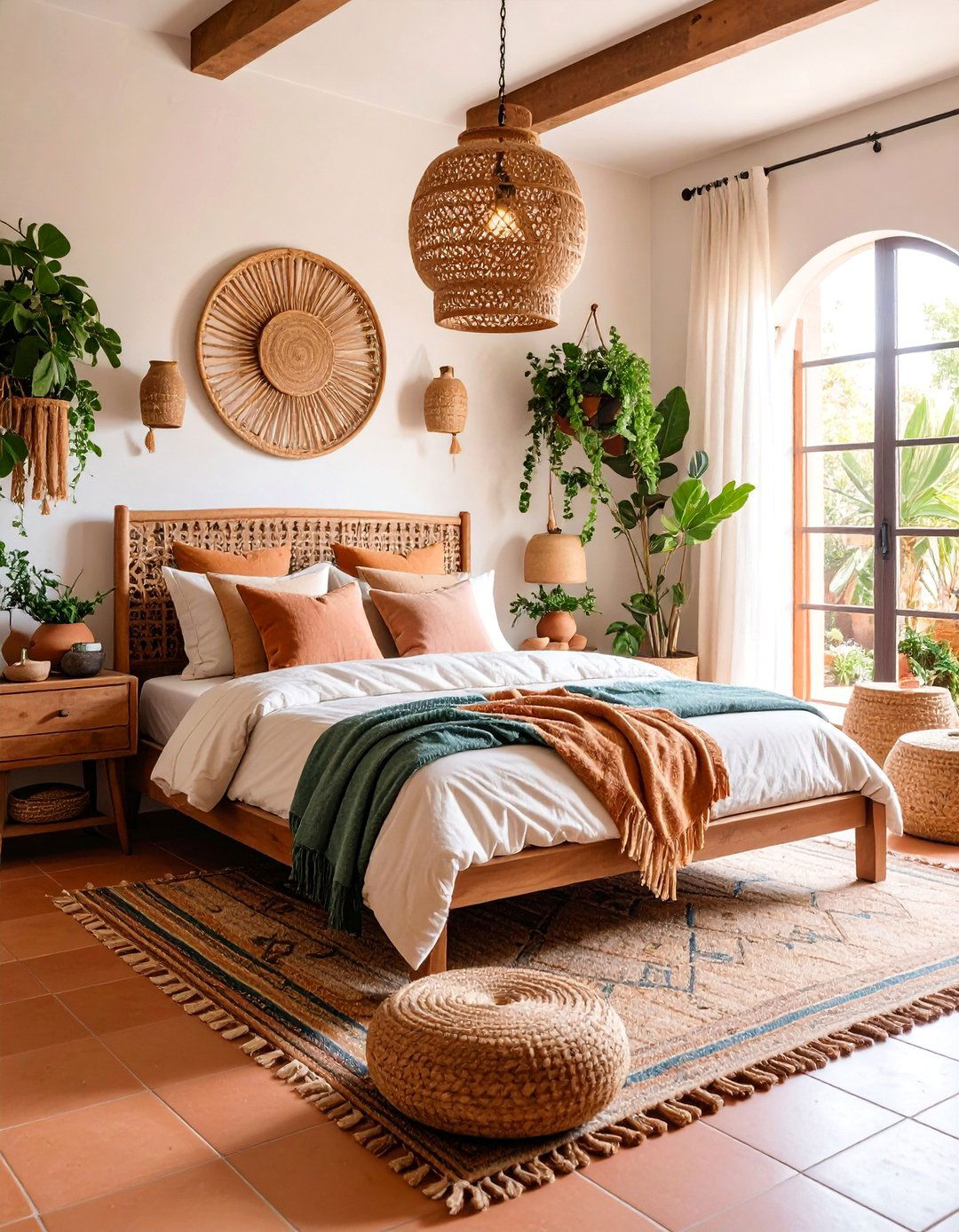 Spanish Modern Guest Bedroom with Neutral Palette - 25 Spanish Modern Interior Design Ideas