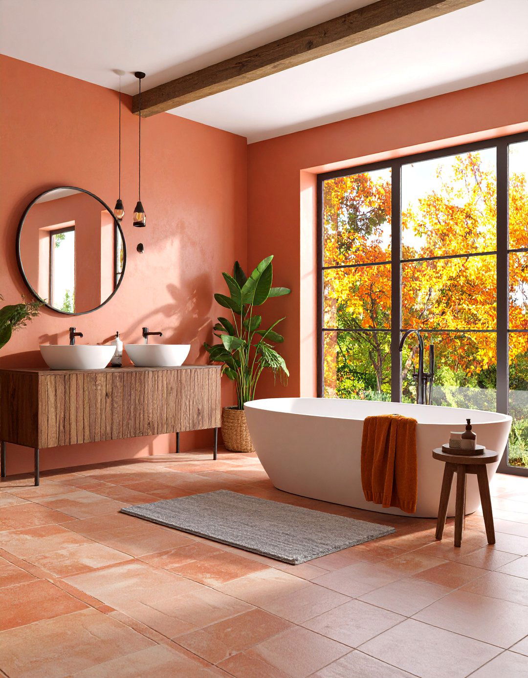 Spanish Modern Master Bathroom with Spa Features - 25 Spanish Modern Interior Design Ideas