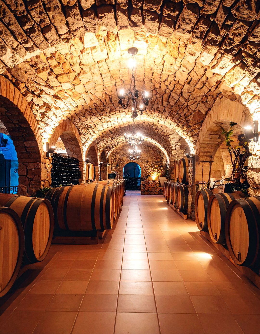 Spanish Modern Wine Cellar with Natural Materials - 25 Spanish Modern Interior Design Ideas
