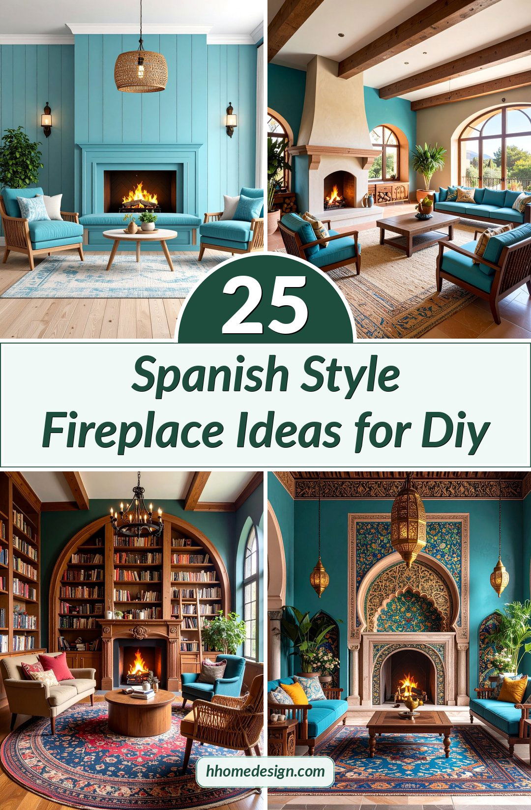 25 Spanish Style Fireplace Ideas for Diy