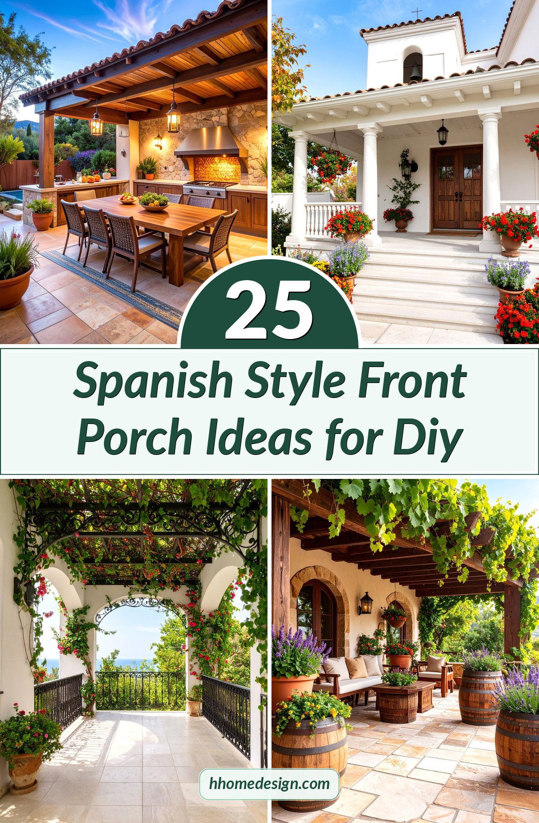 25 Spanish Style Front Porch Ideas for Diy