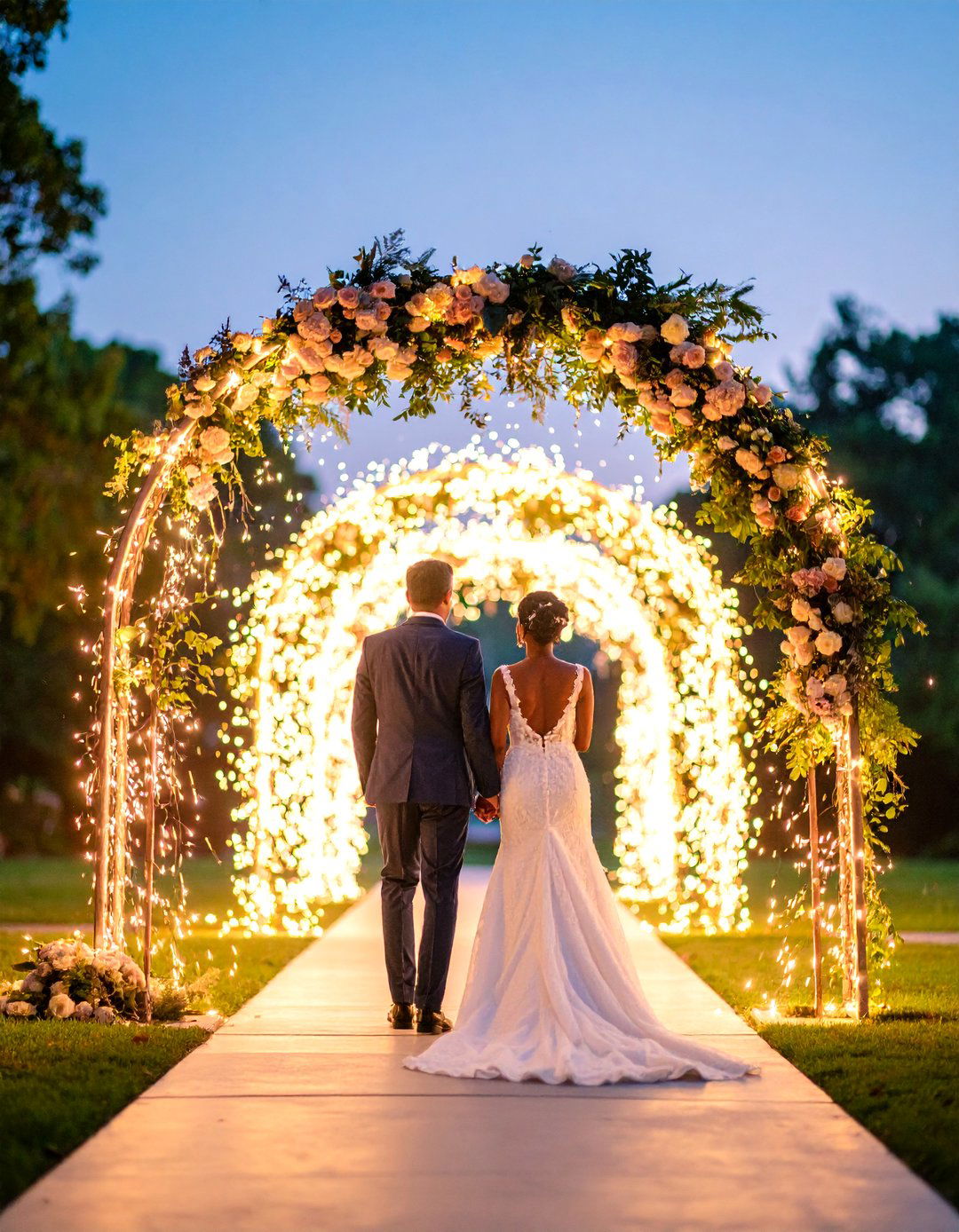 Sparkling Sparkler Send off - 25 Wedding Send-off Ideas