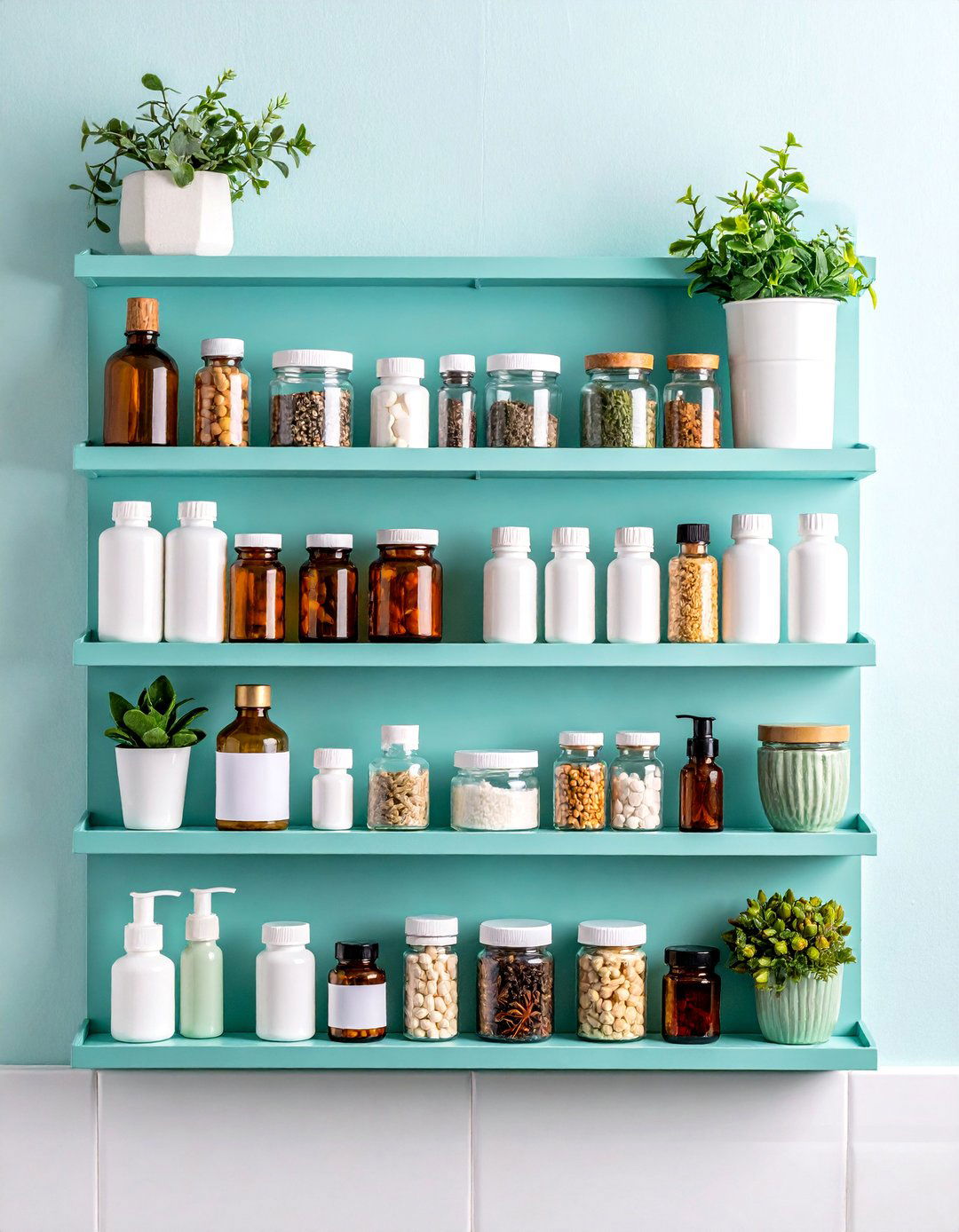 Spice Rack Medicine Storage for Easy Visibility - 25 Medicine Storage Ideas