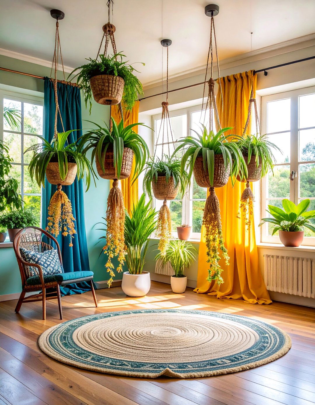 Spider Plant Cascading Green Fountain - 25 Indoor Plants That Don't Need Sun