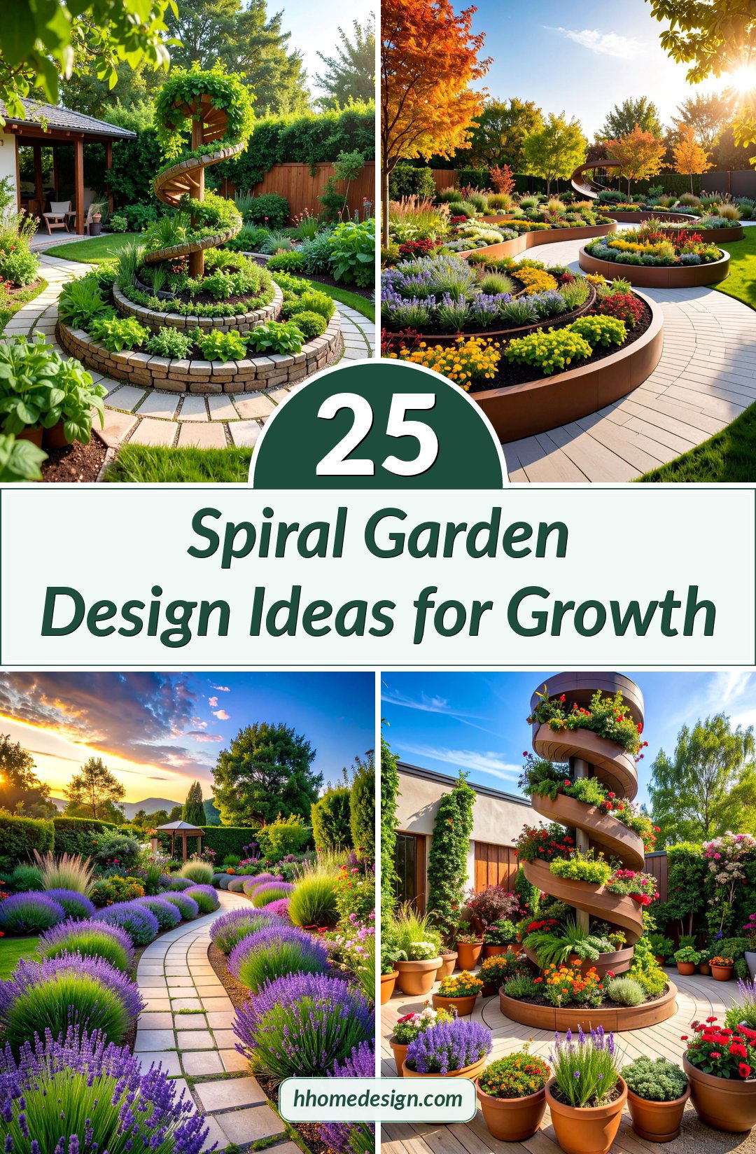 25 Spiral Garden Design Ideas for Growth