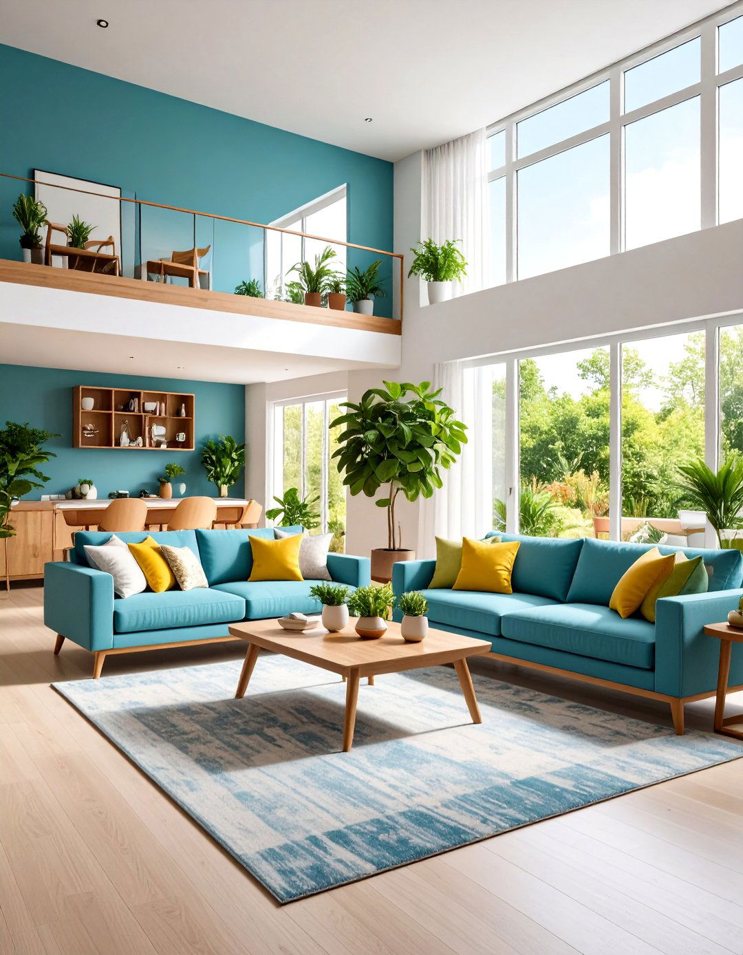 Split Level Flow Management - 25 Awkward Living Room Layout Ideas