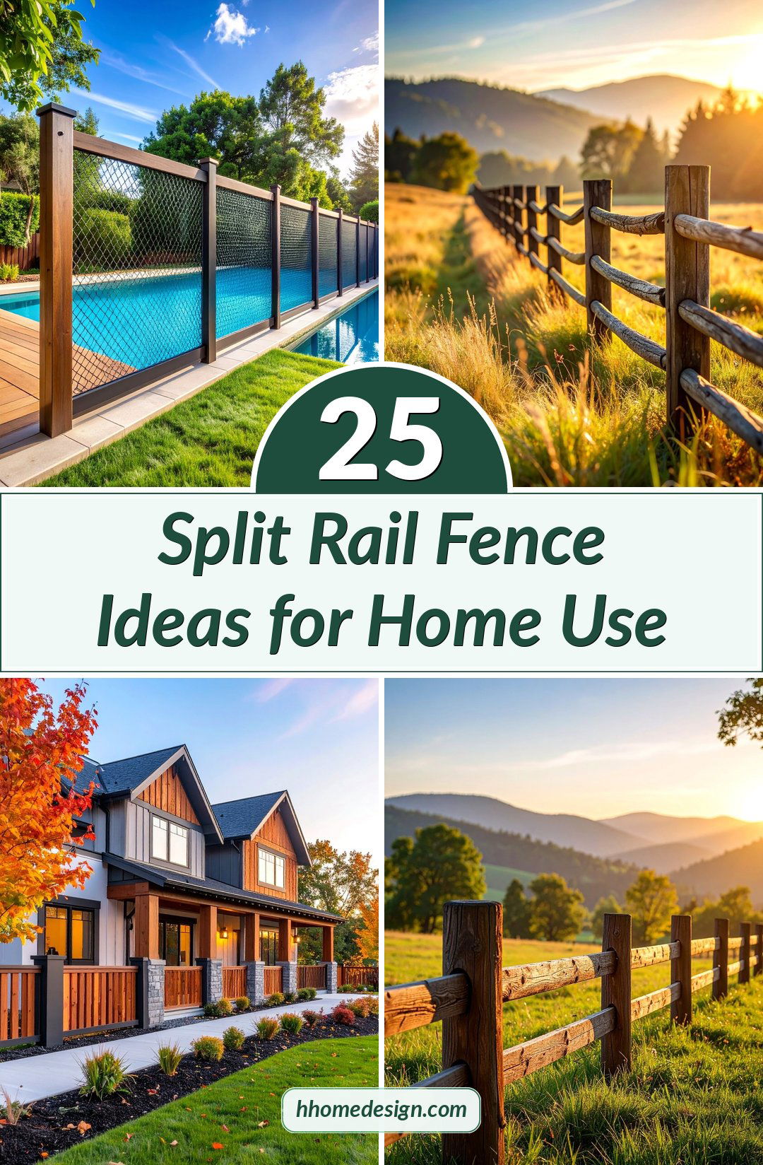 25 Split Rail Fence Ideas for Home Use
