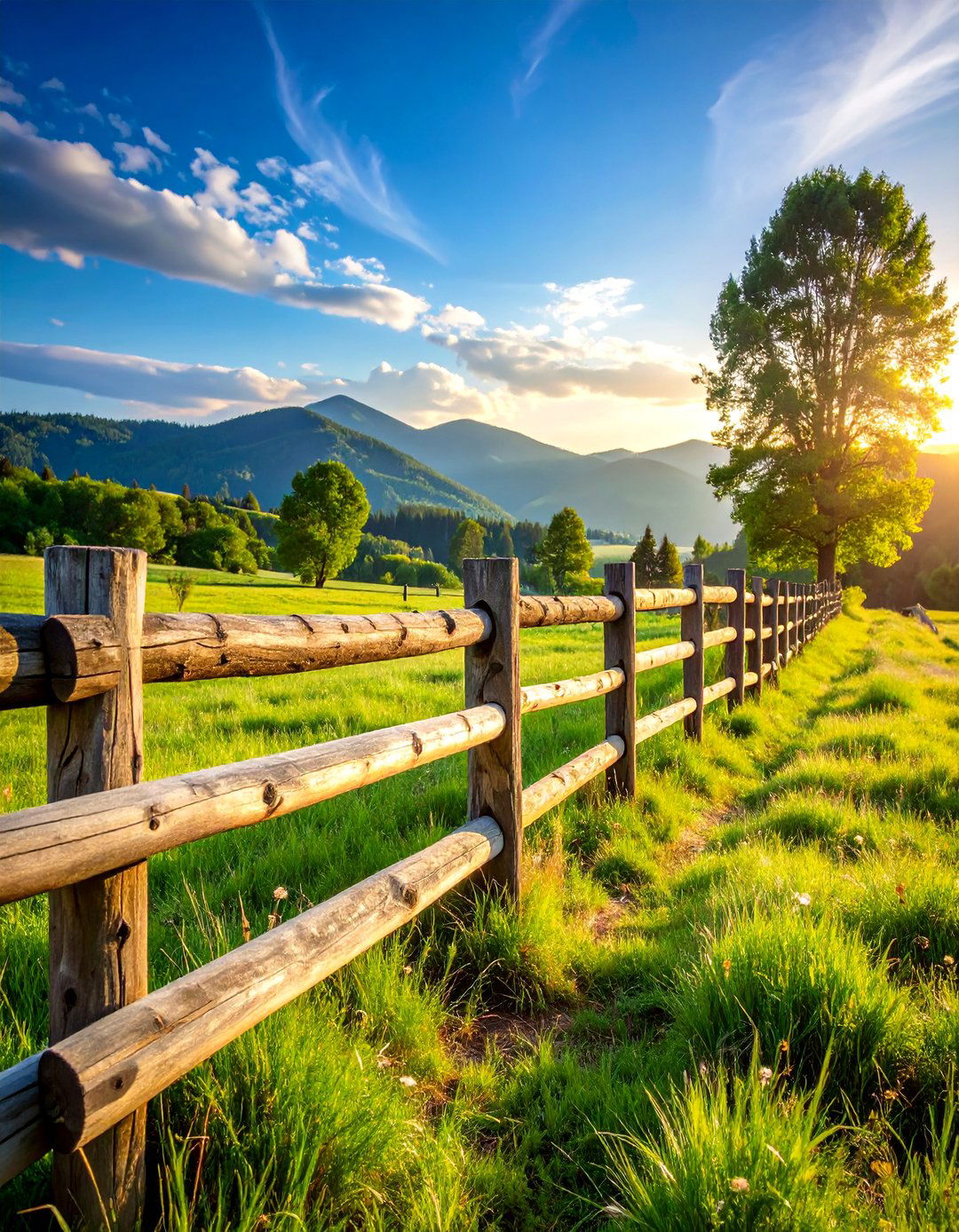 Split Rail Rustic Fence for Natural Appeal - 25 Wood Fence Ideas