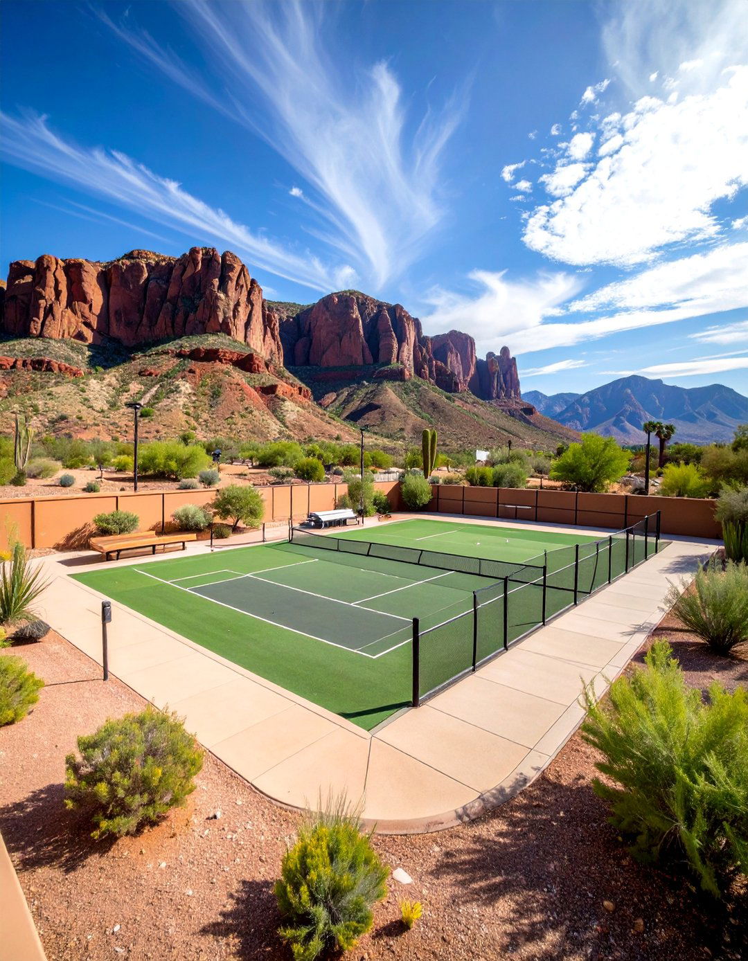 Sports Court and Recreation Area - 25 Arizona Backyard Ideas
